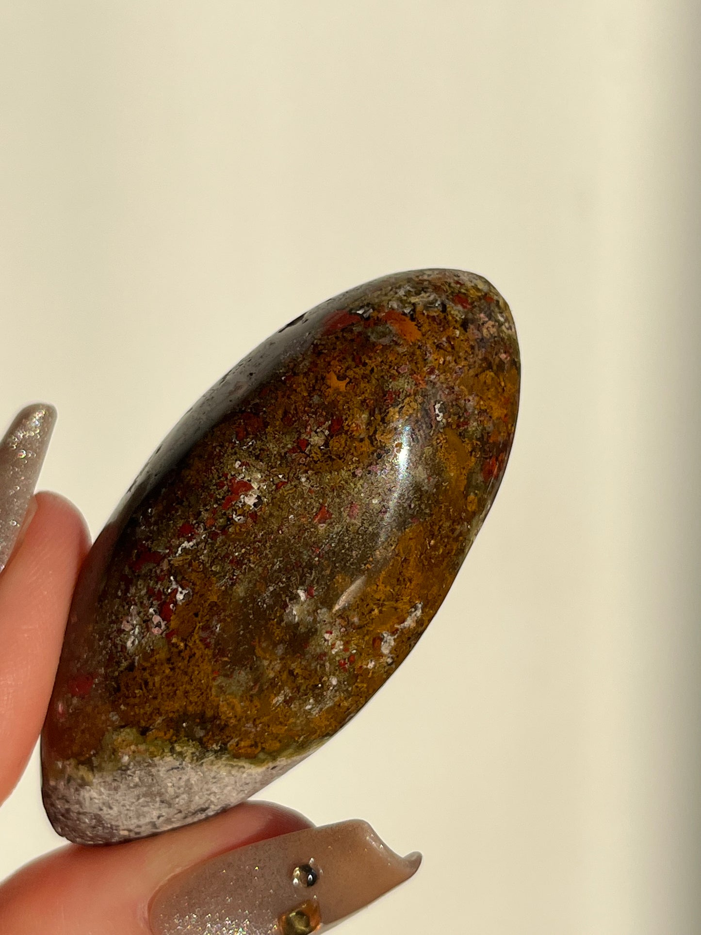 Nebula Agate and Scenic Moss Shiva (You Choose)