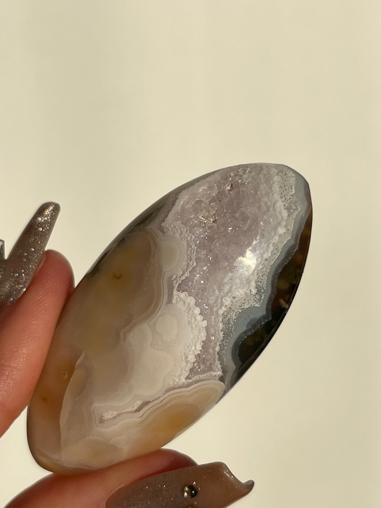 Nebula Agate and Scenic Moss Shiva (You Choose)