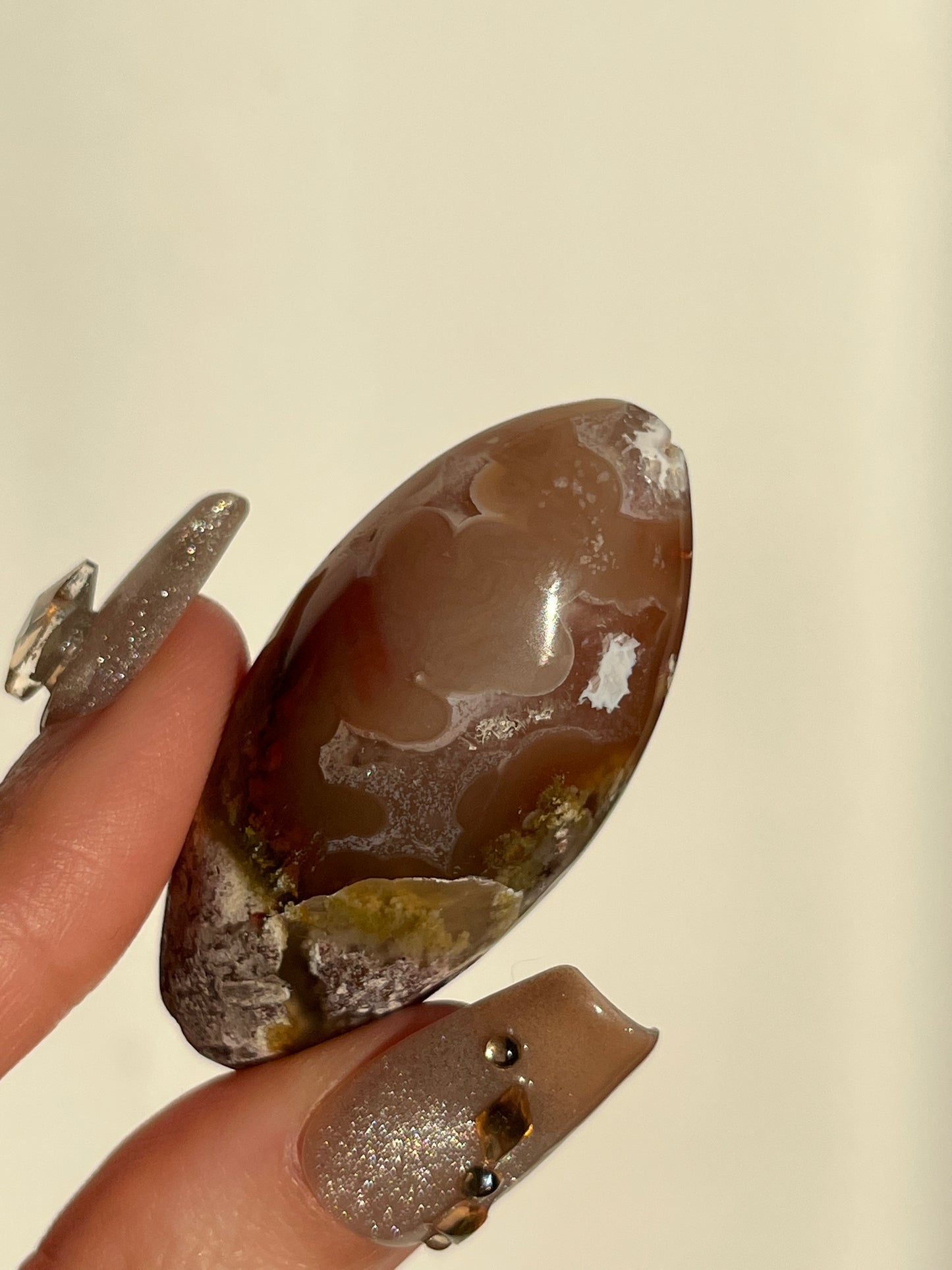 Nebula Agate and Scenic Moss Shiva (You Choose)