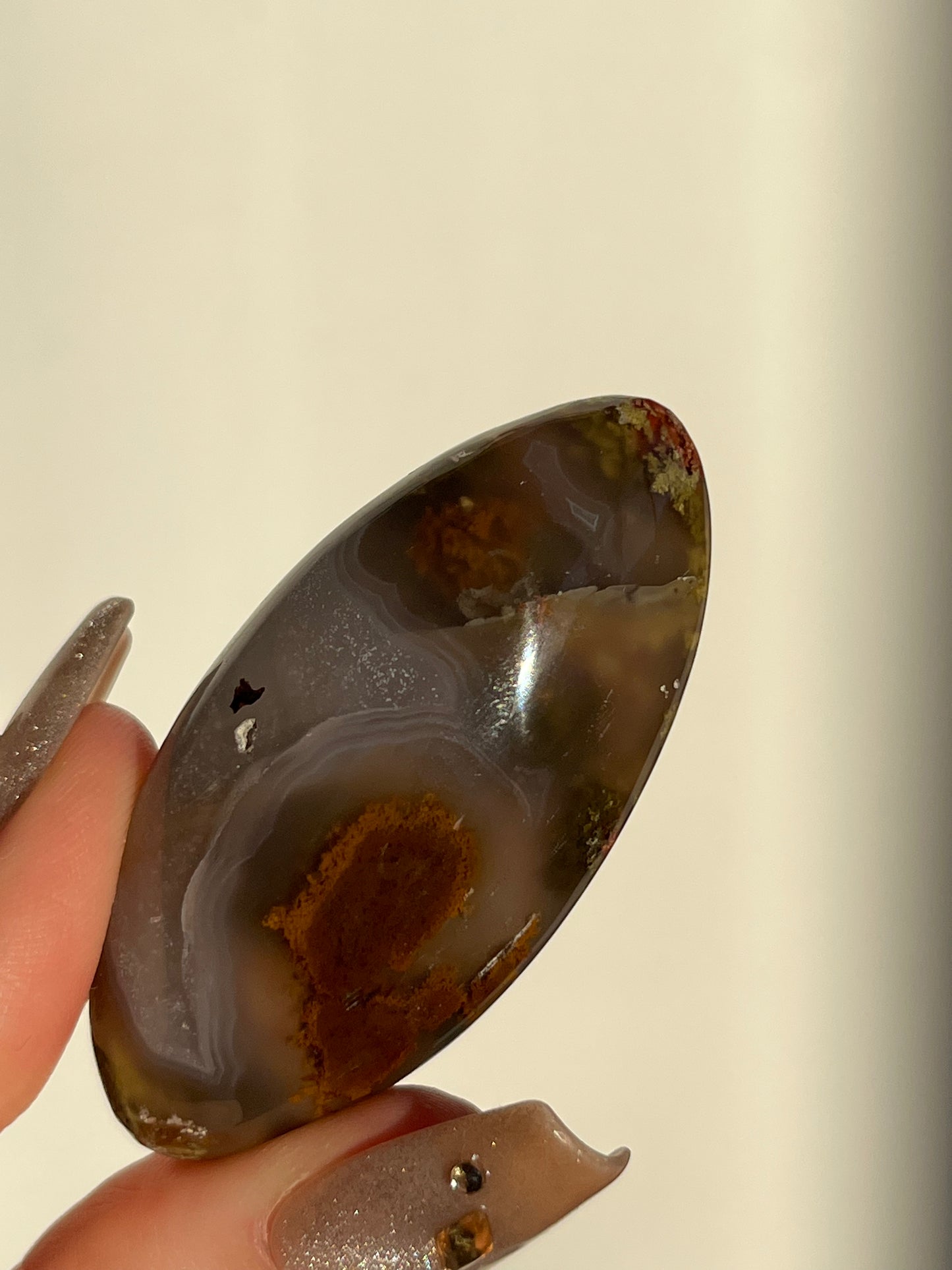 Nebula Agate and Scenic Moss Shiva (You Choose)