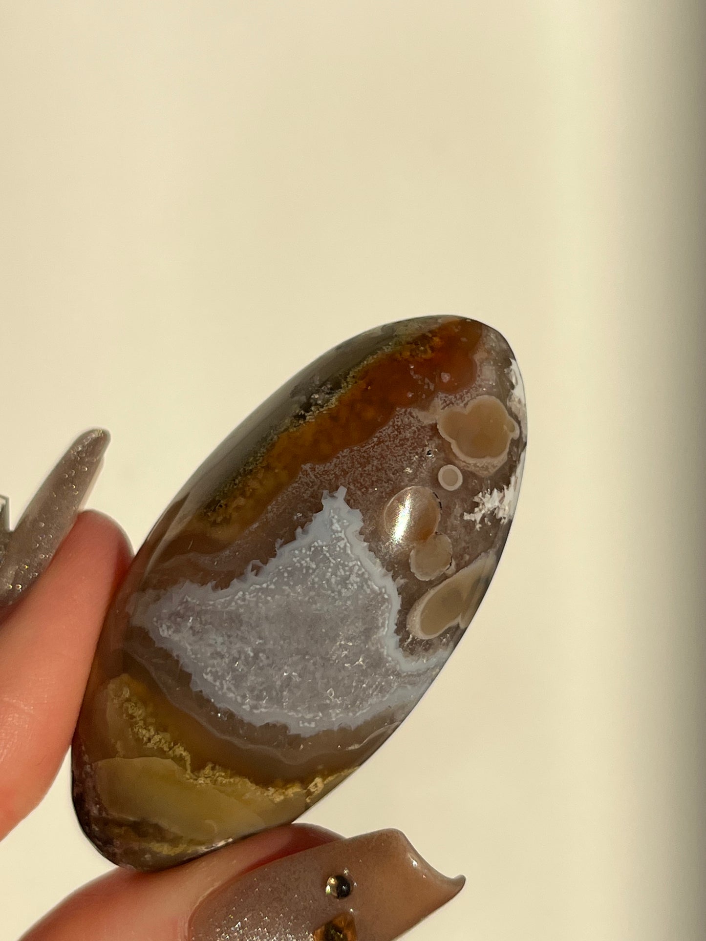 Nebula Agate and Scenic Moss Shiva (You Choose)