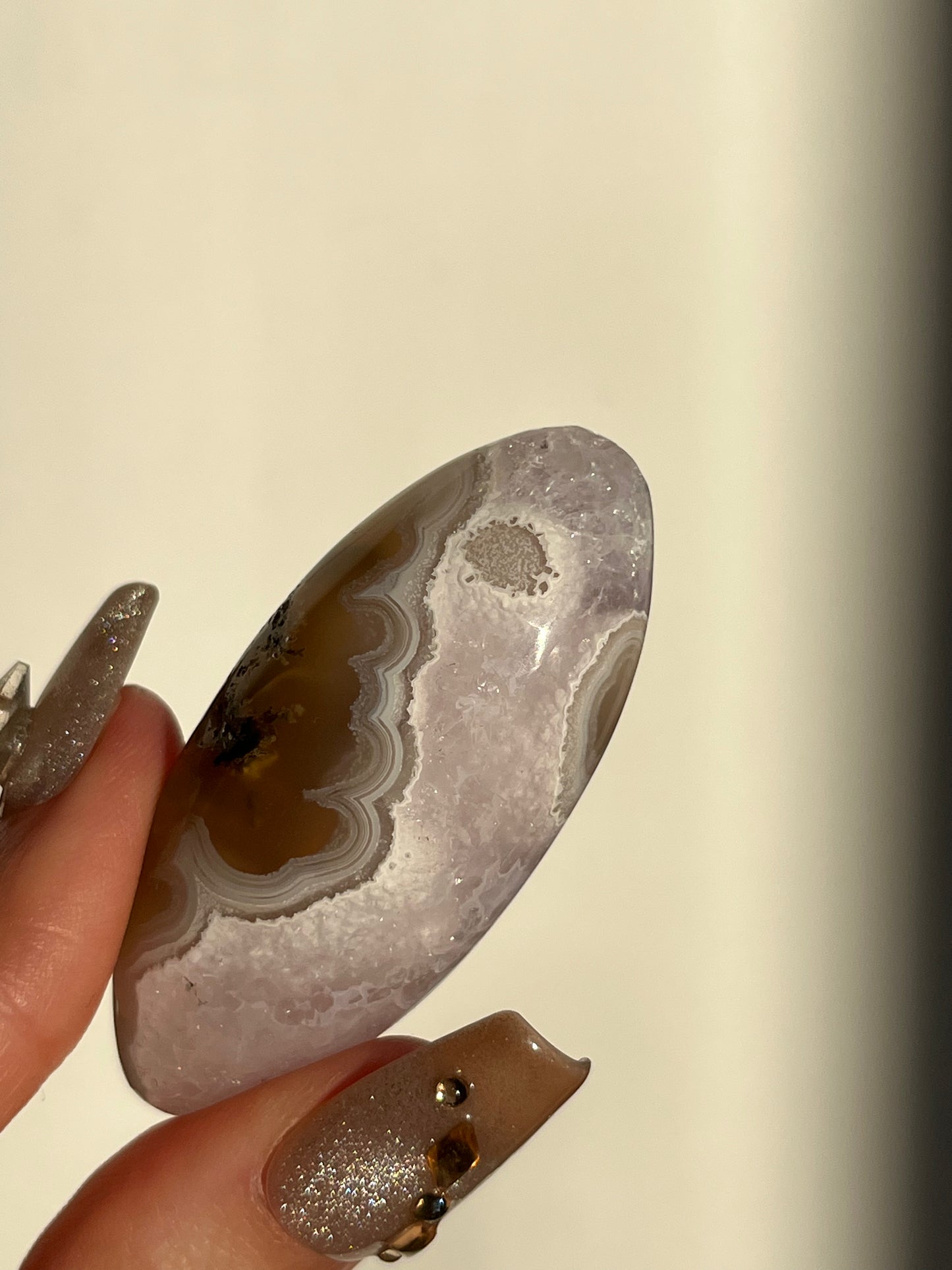 Nebula Agate and Scenic Moss Shiva (You Choose)