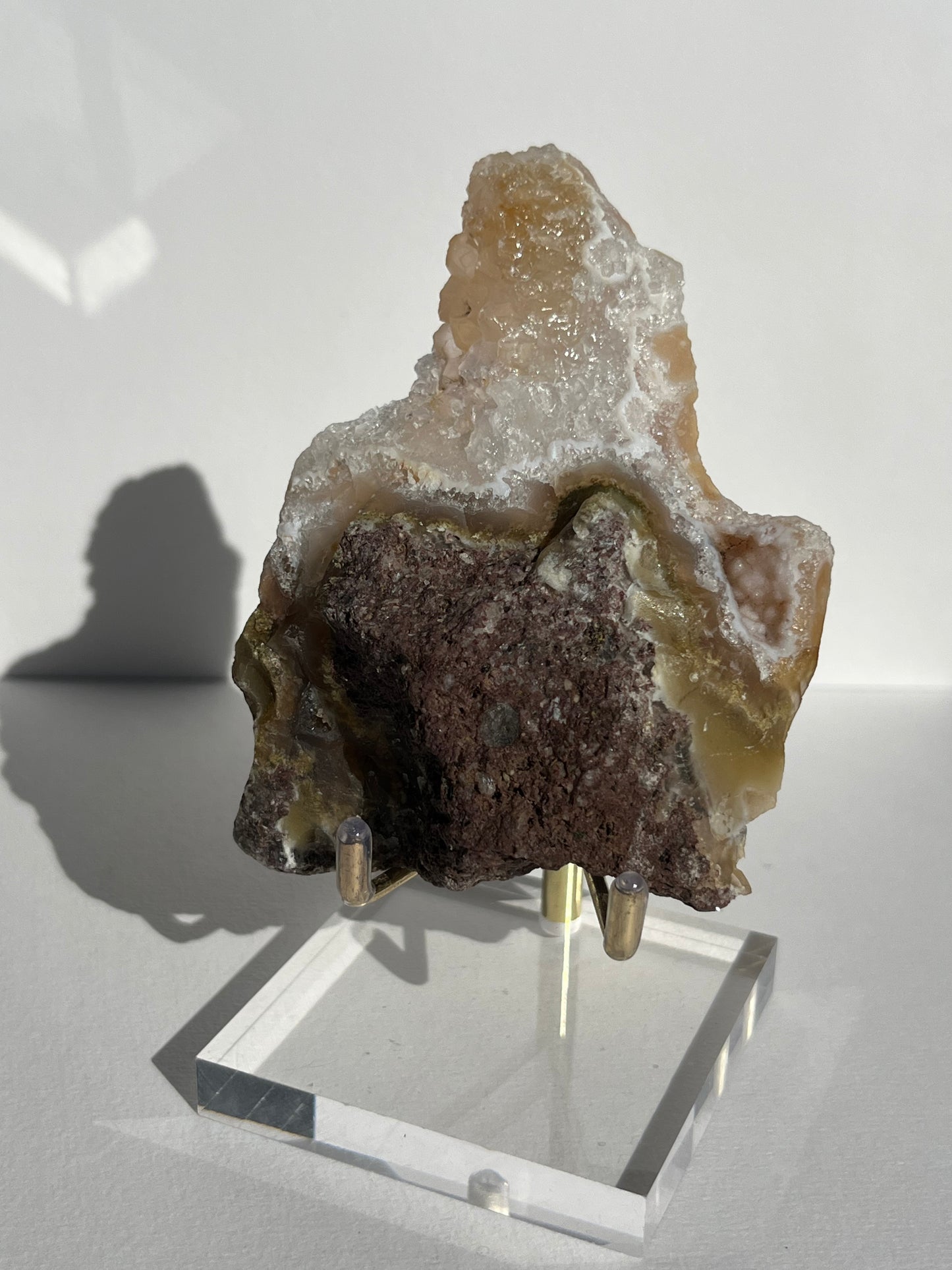 Nebula Agate with Multicoloured Moss Semi Polished Slab A