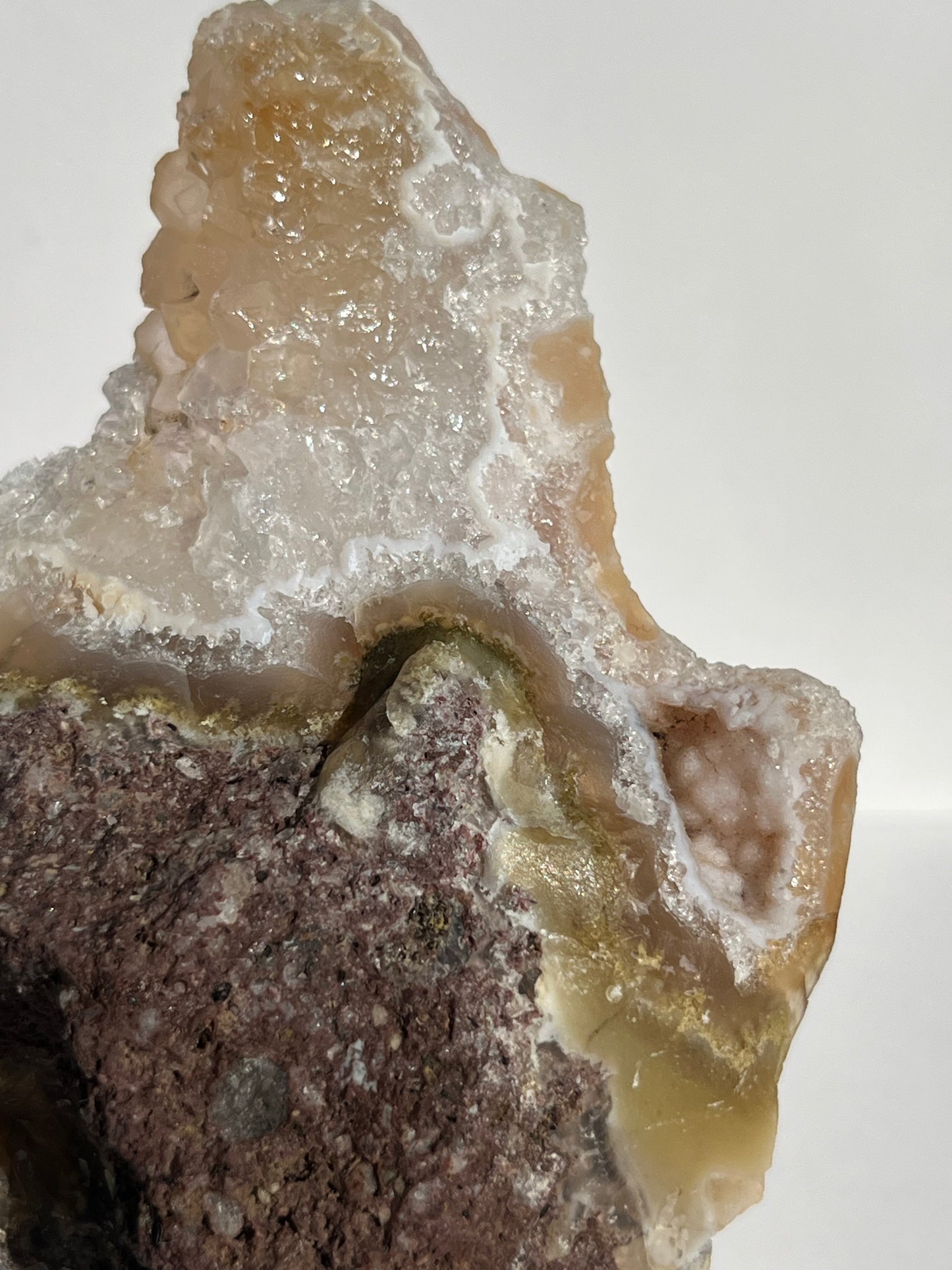 Nebula Agate with Multicoloured Moss Semi Polished Slab A