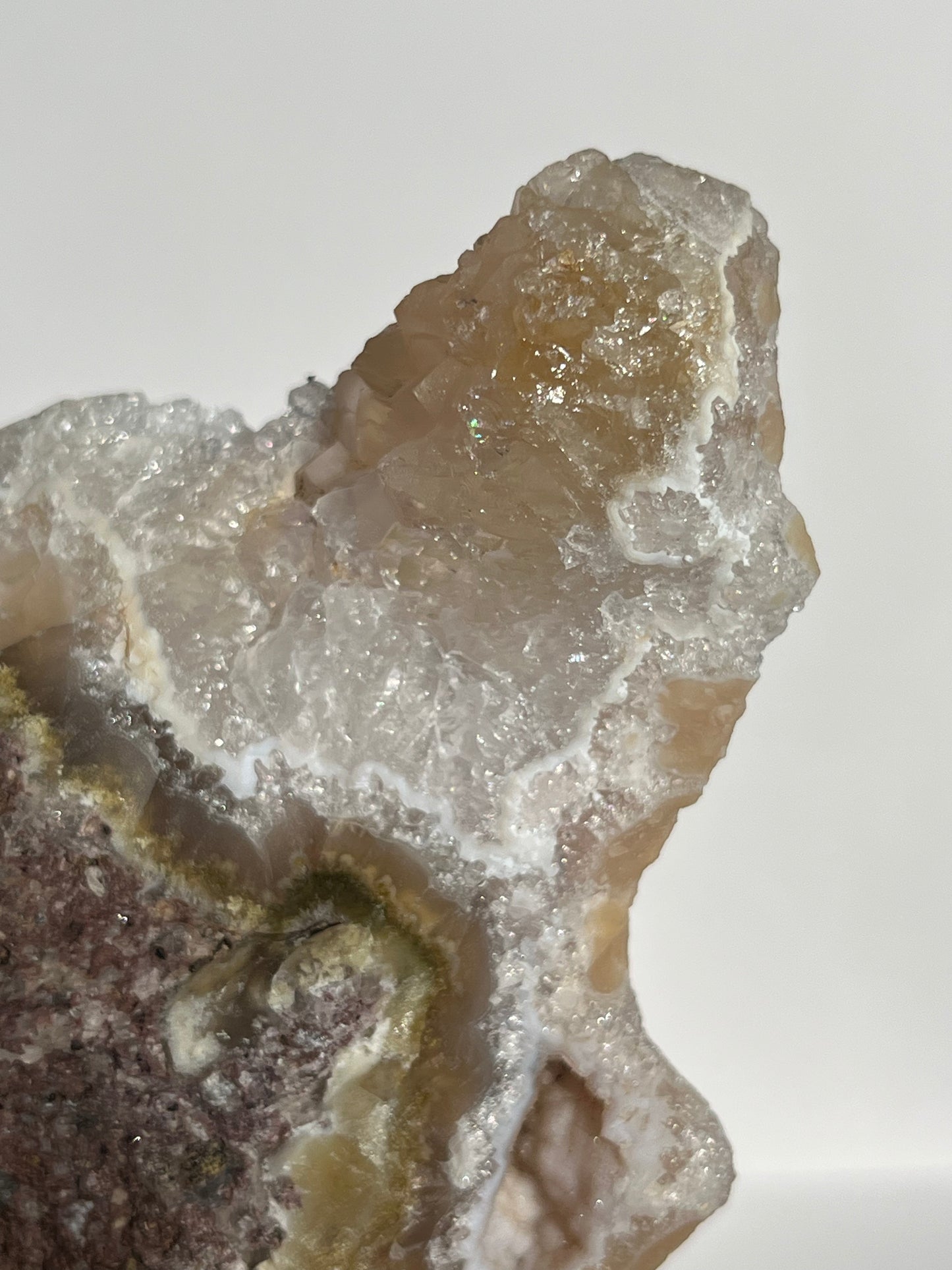 Nebula Agate with Multicoloured Moss Semi Polished Slab A