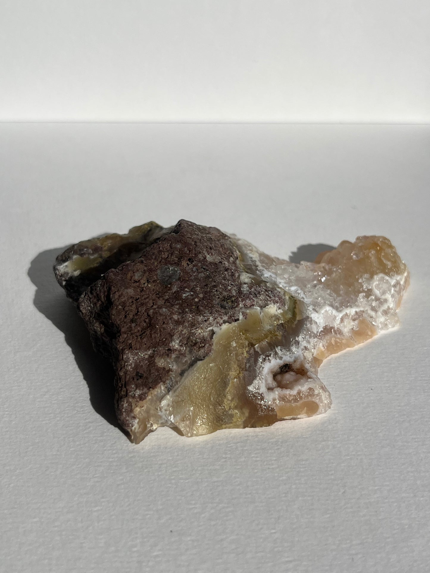 Nebula Agate with Multicoloured Moss Semi Polished Slab A