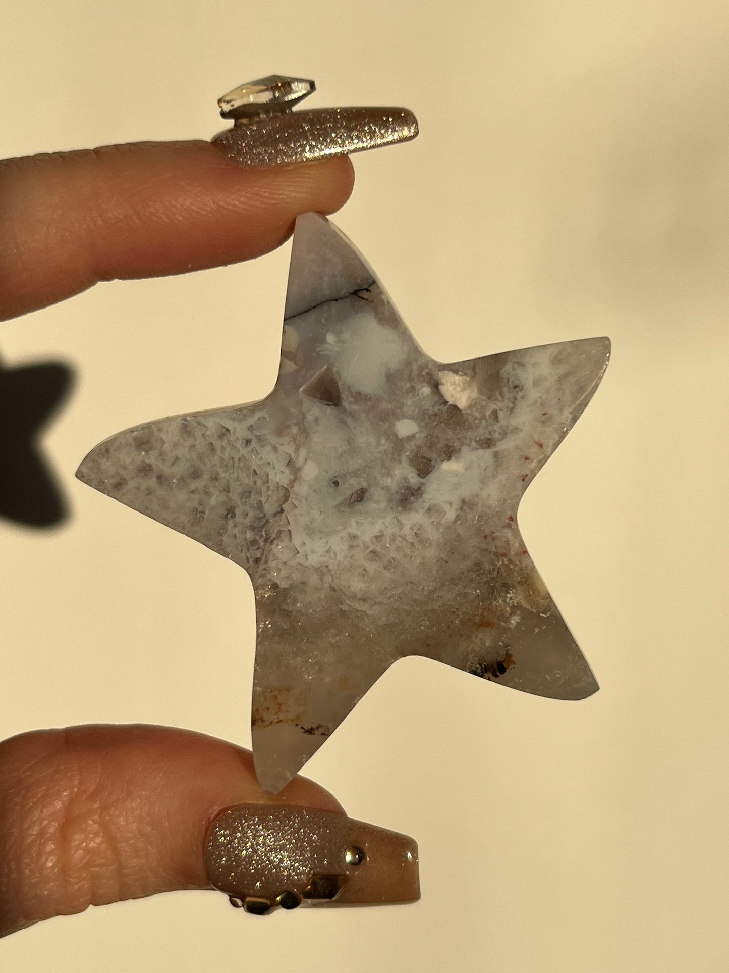 Nebula Agate Starfish Carving B