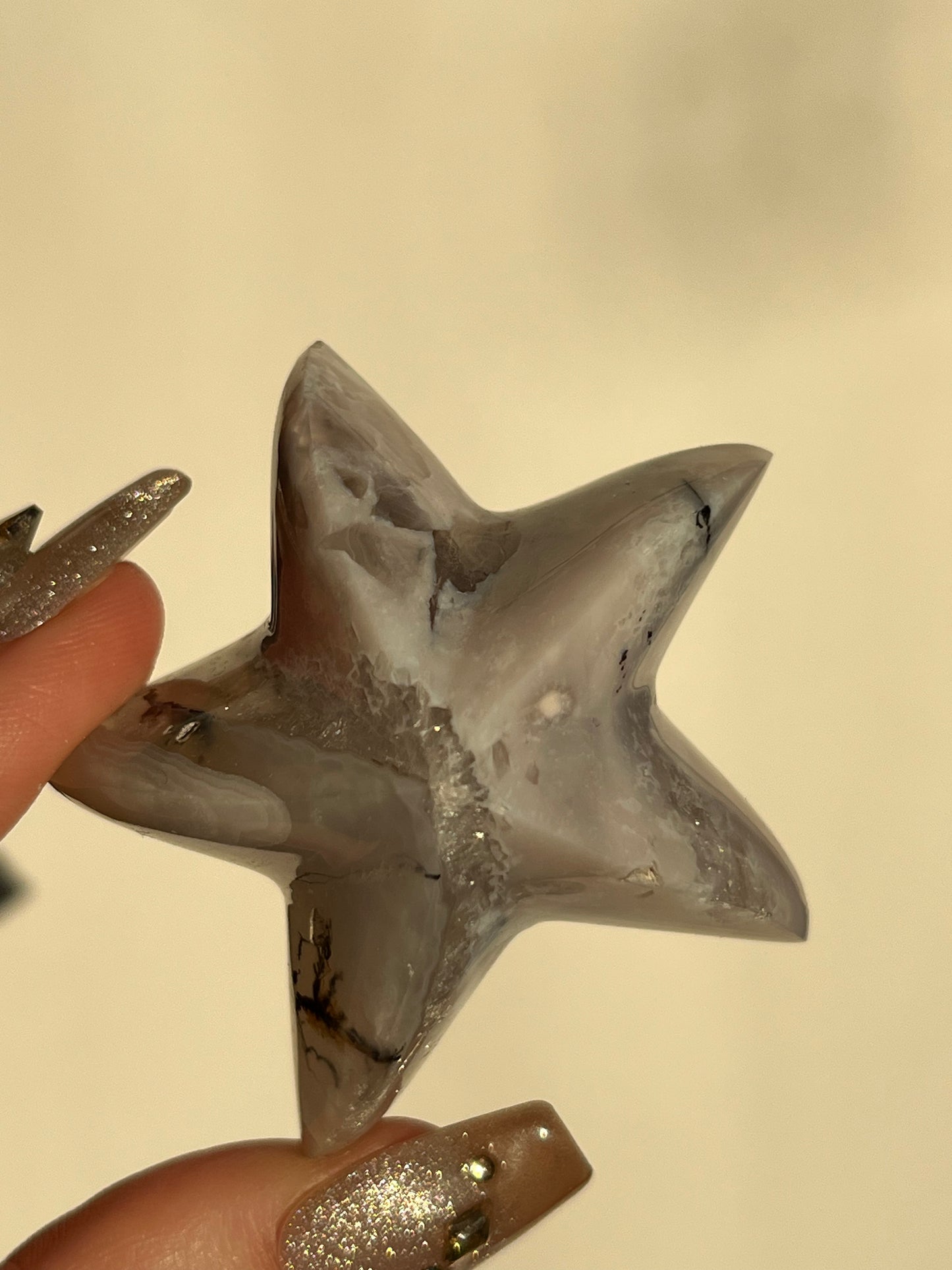 Nebula Agate Starfish Carving B