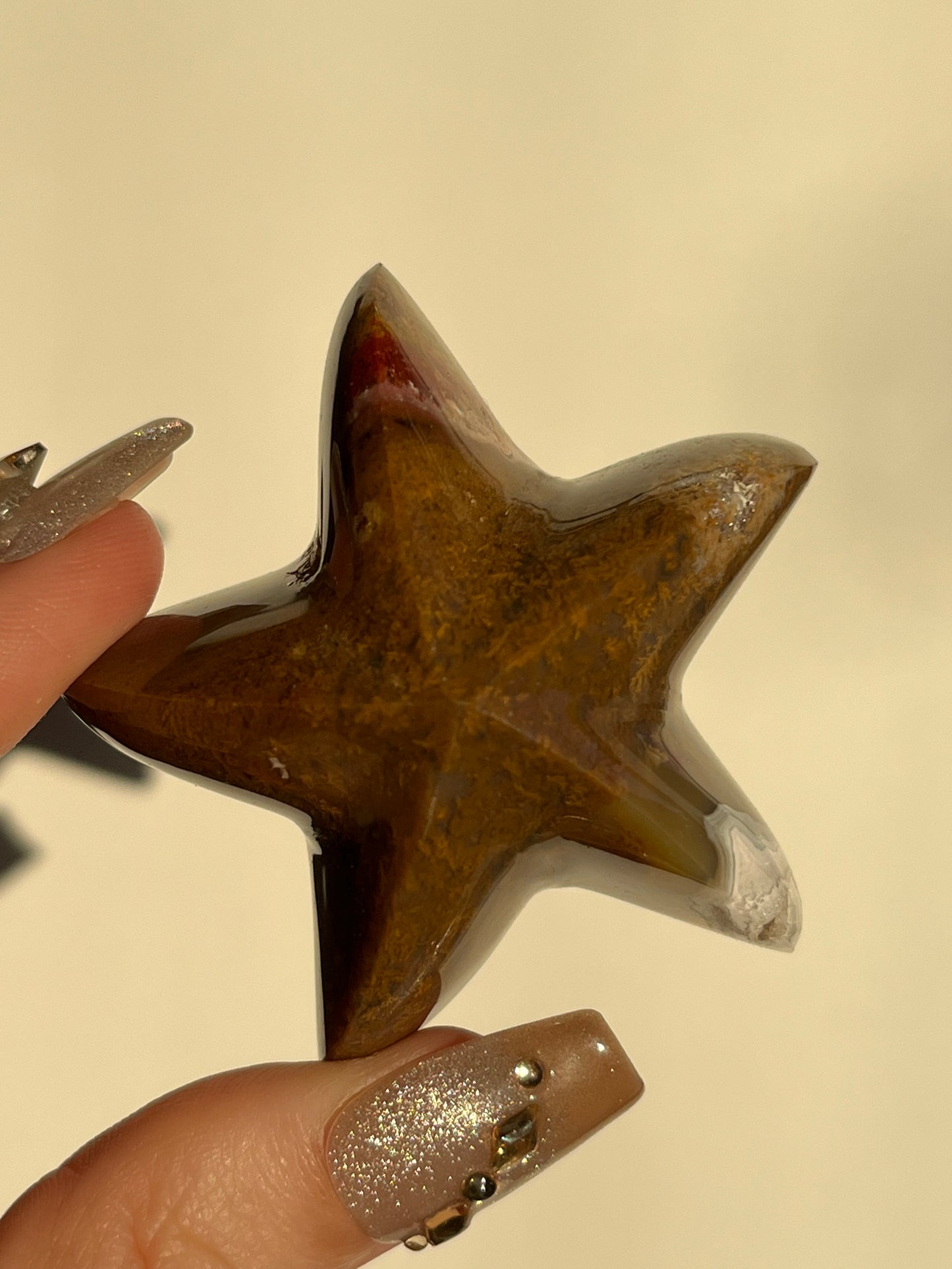 Nebula Agate Starfish Carving C