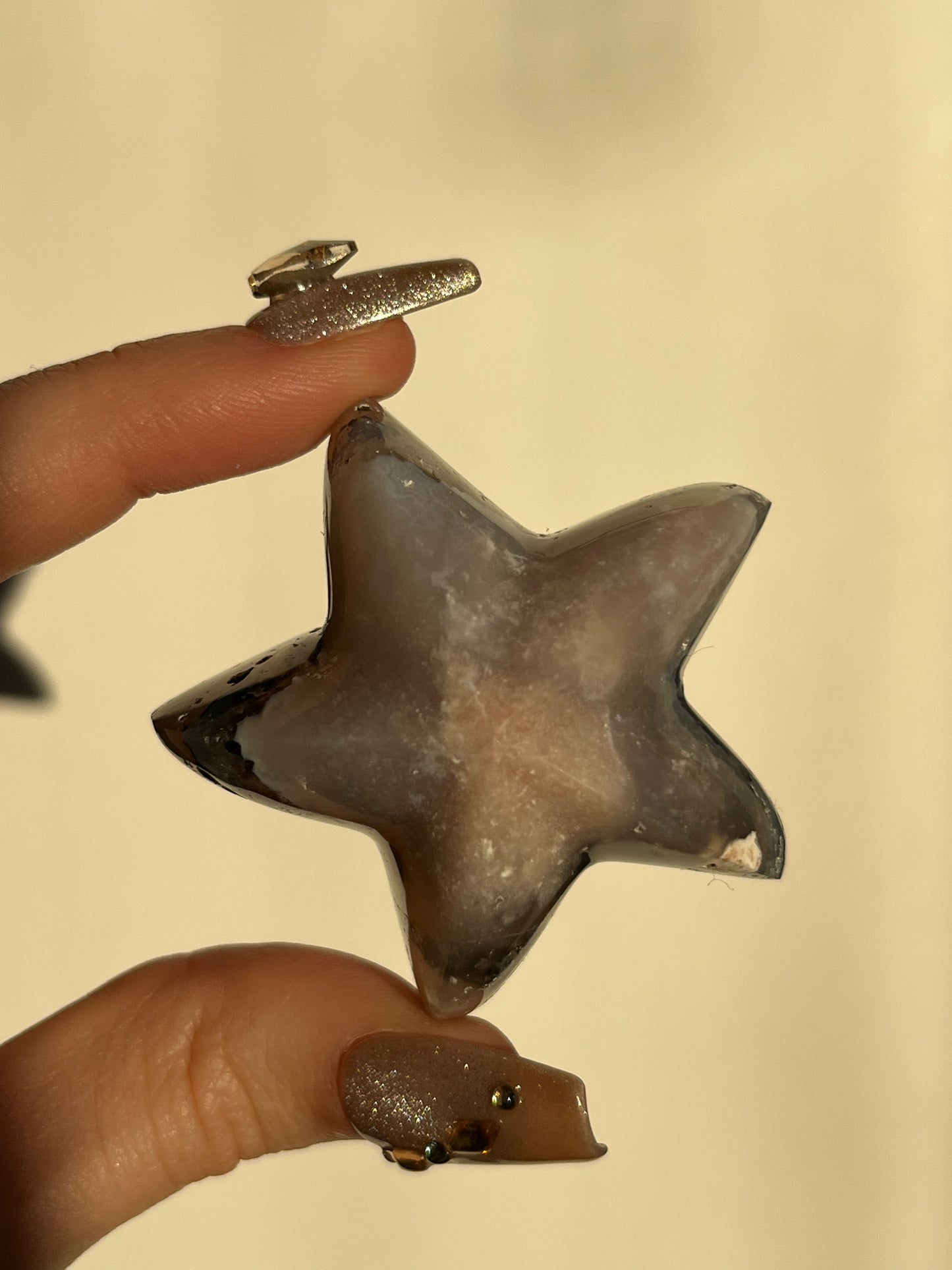Nebula Agate Starfish Carving G