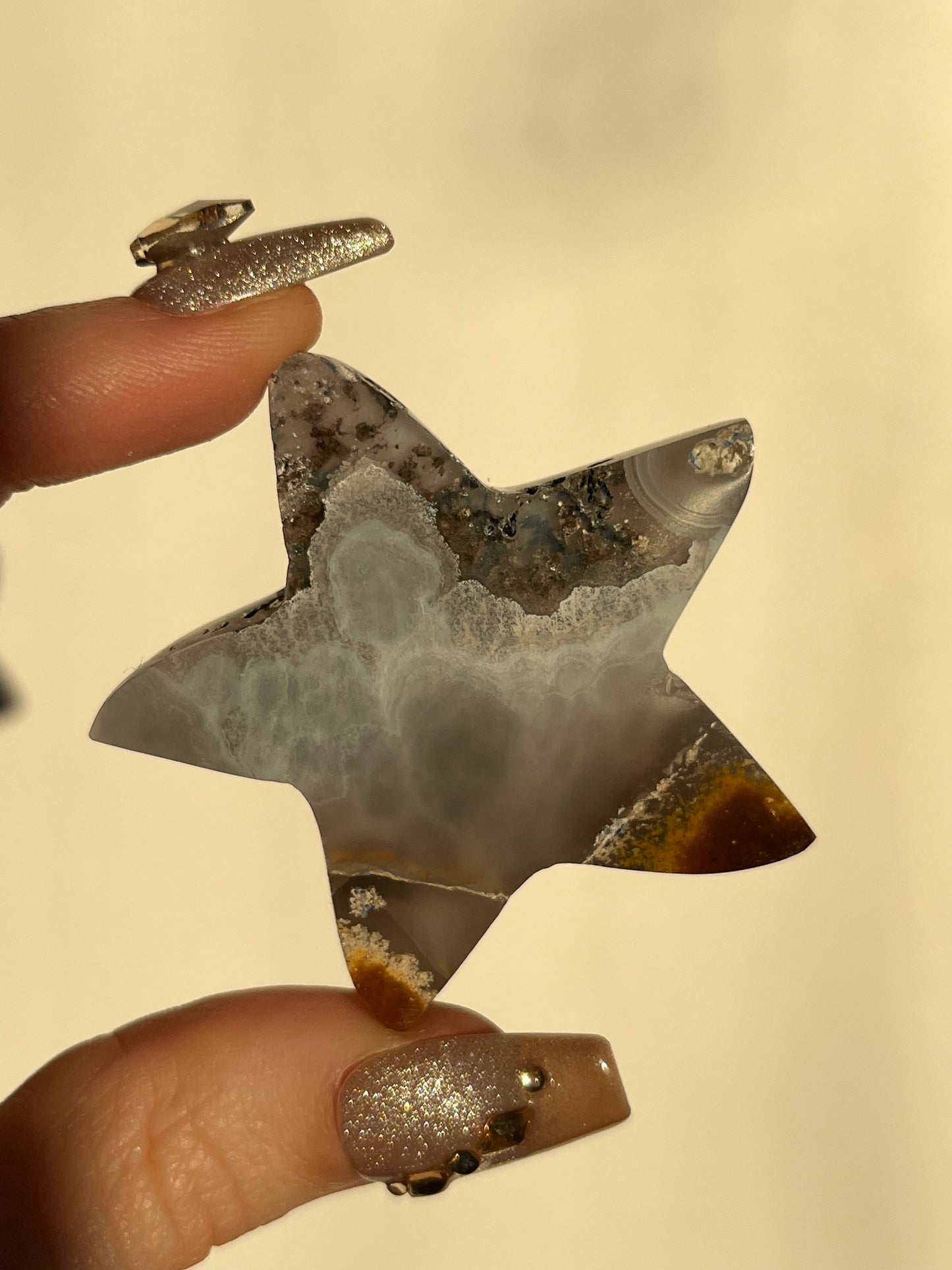 Nebula Agate Starfish Carving G