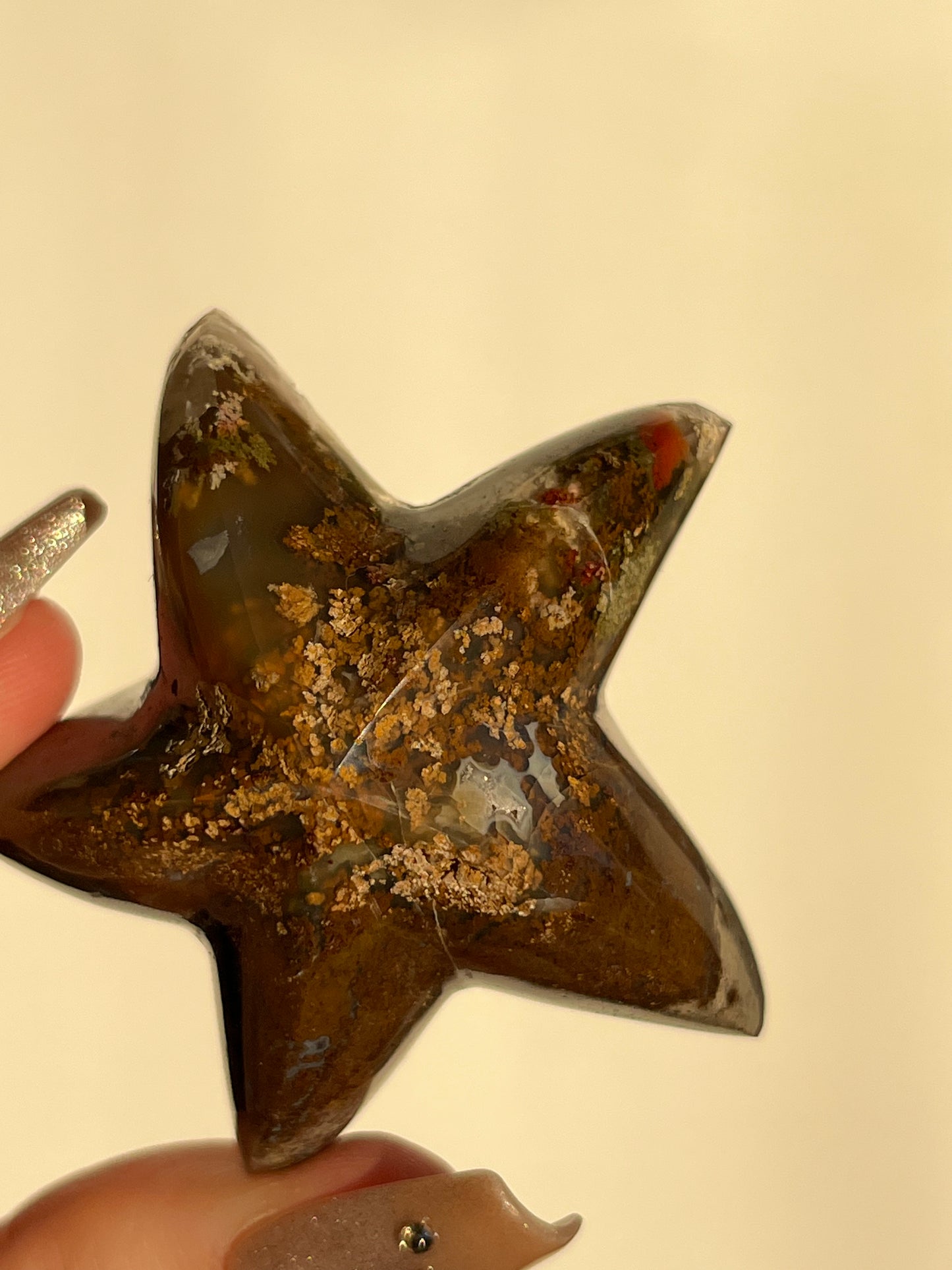 Nebula Agate Starfish Carving I