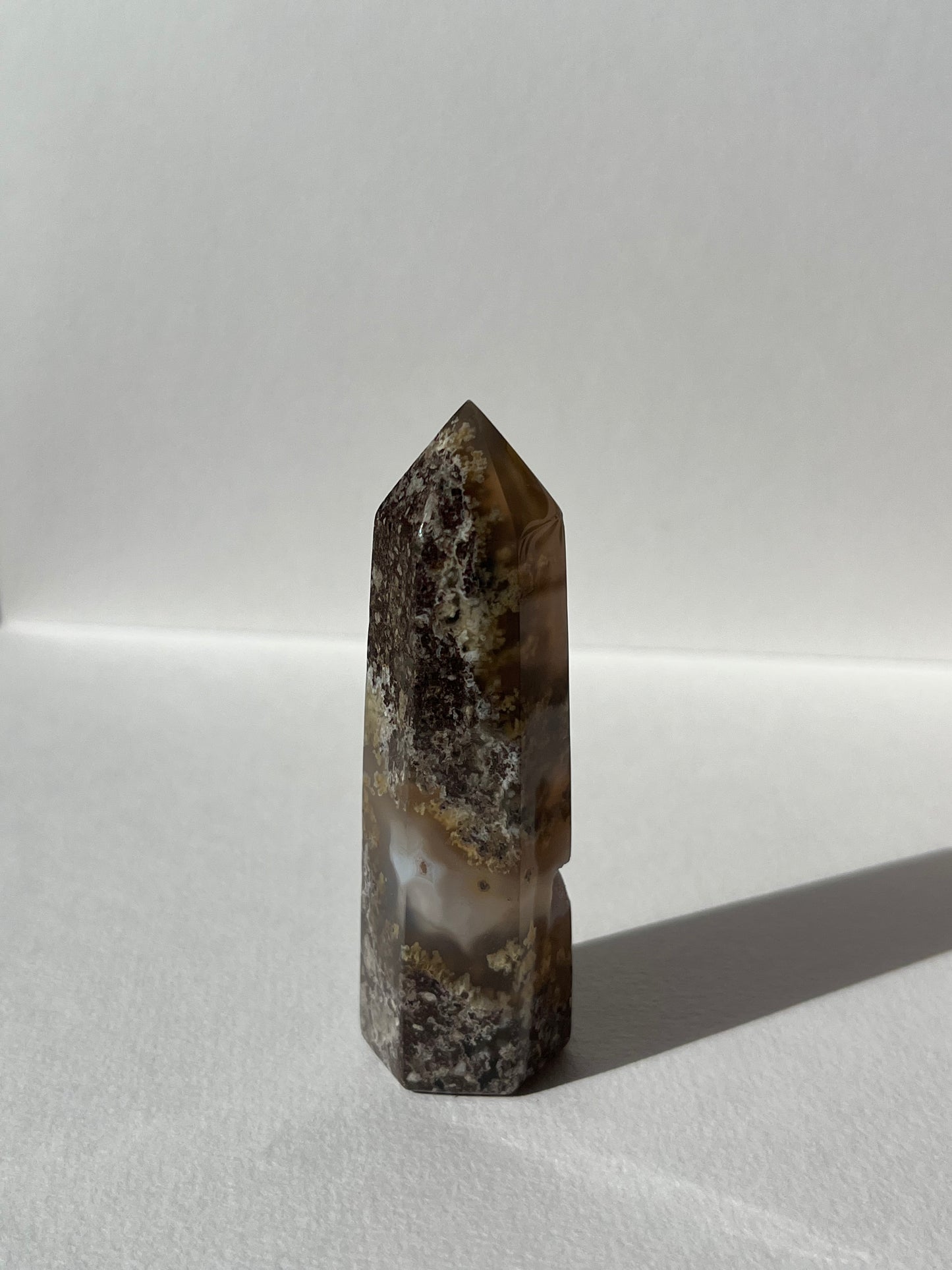 Druzy Nebula Agate with Scenic Moss Tower G