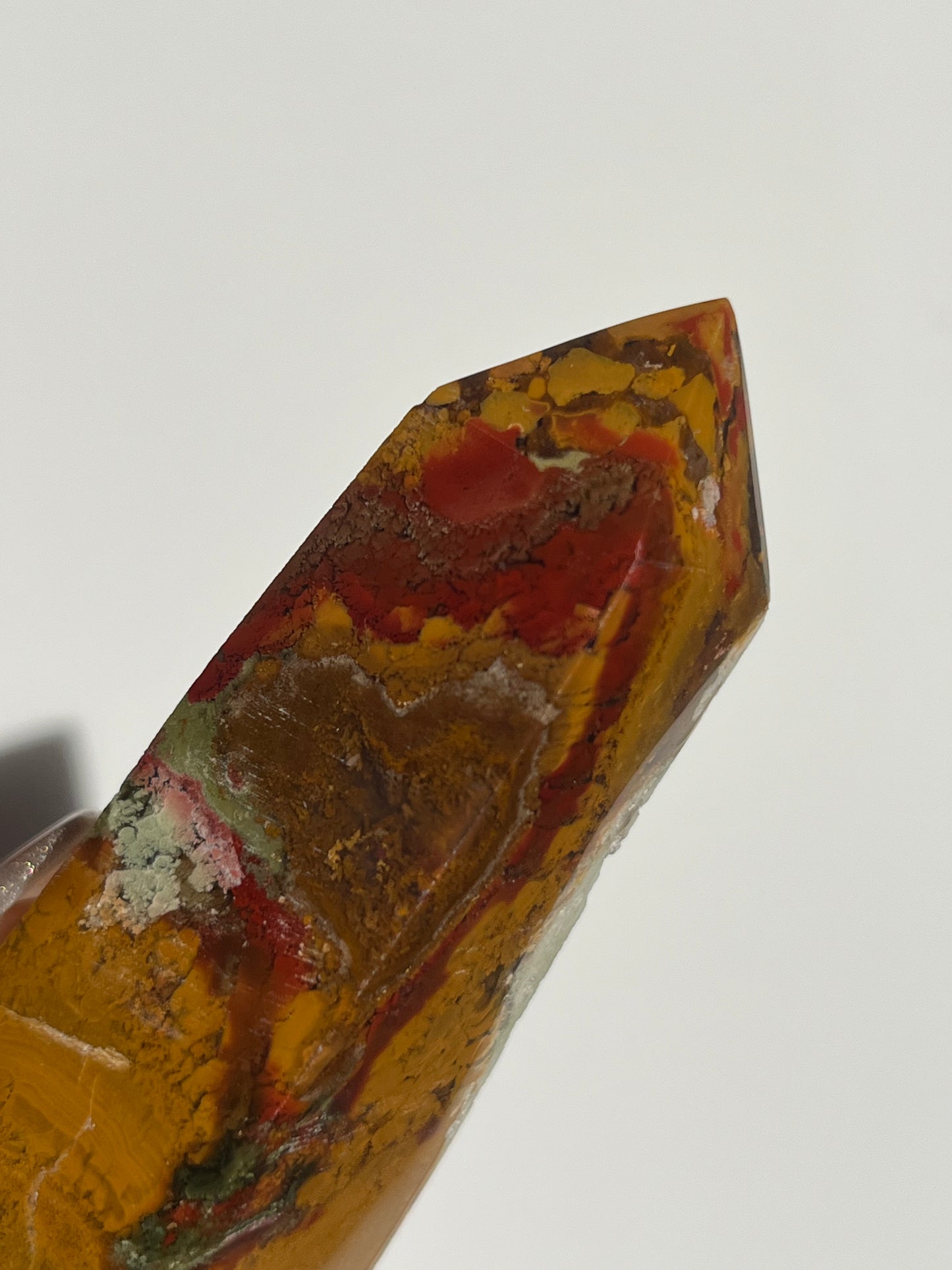 Nebula Agate and Multicoloured Scenic Moss Tower C