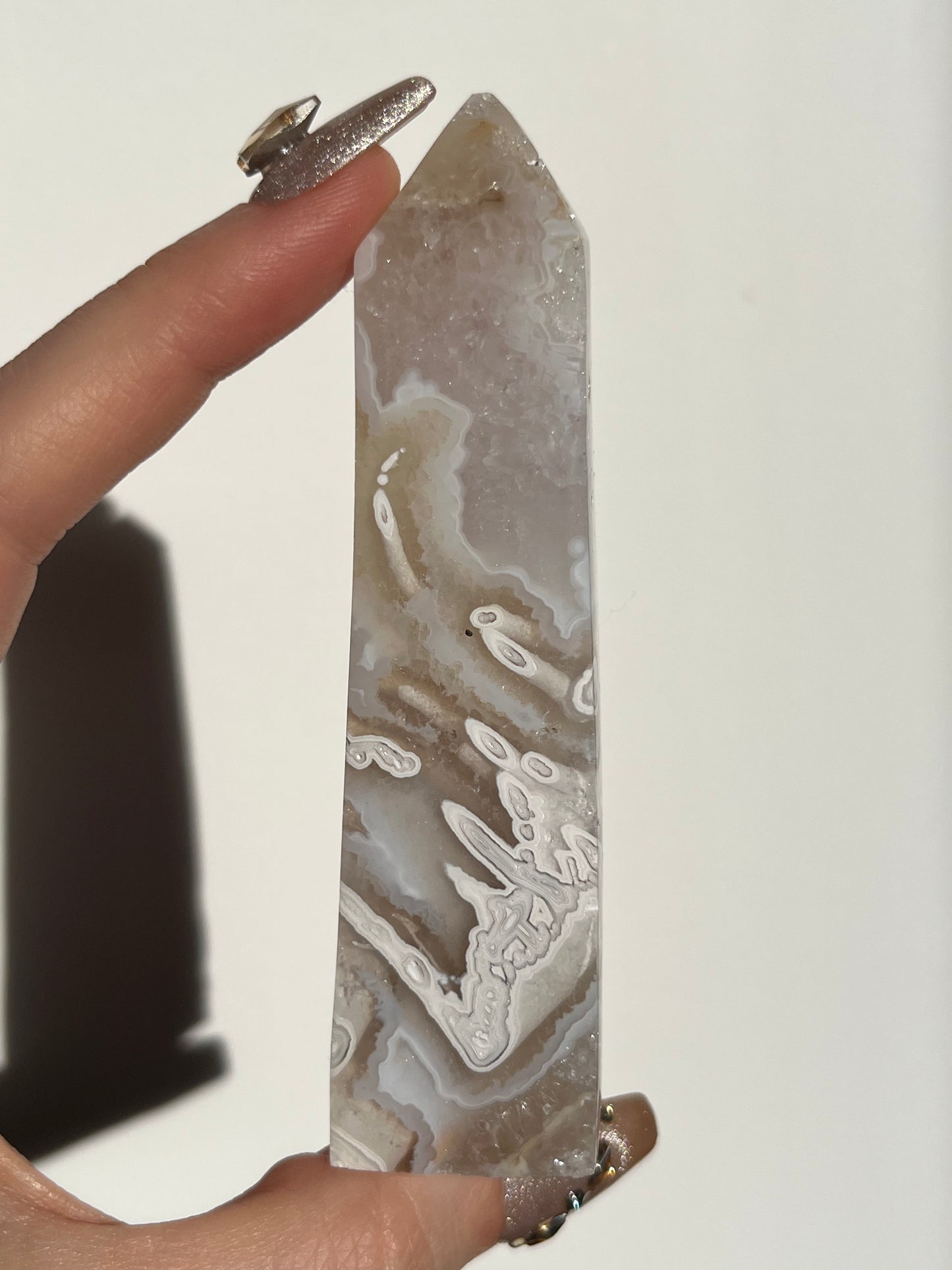 Orbicular Nebula Agate Tower J