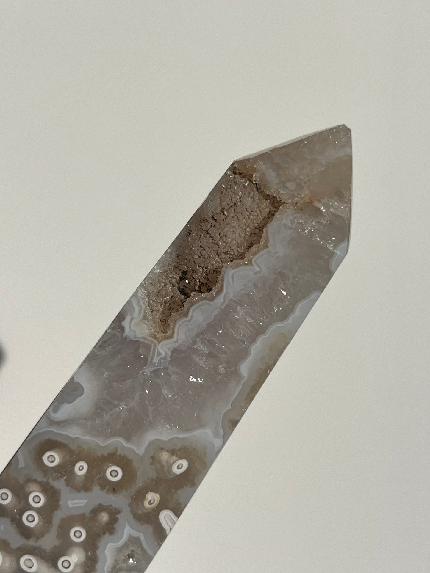 Orbicular Nebula Agate Tower J