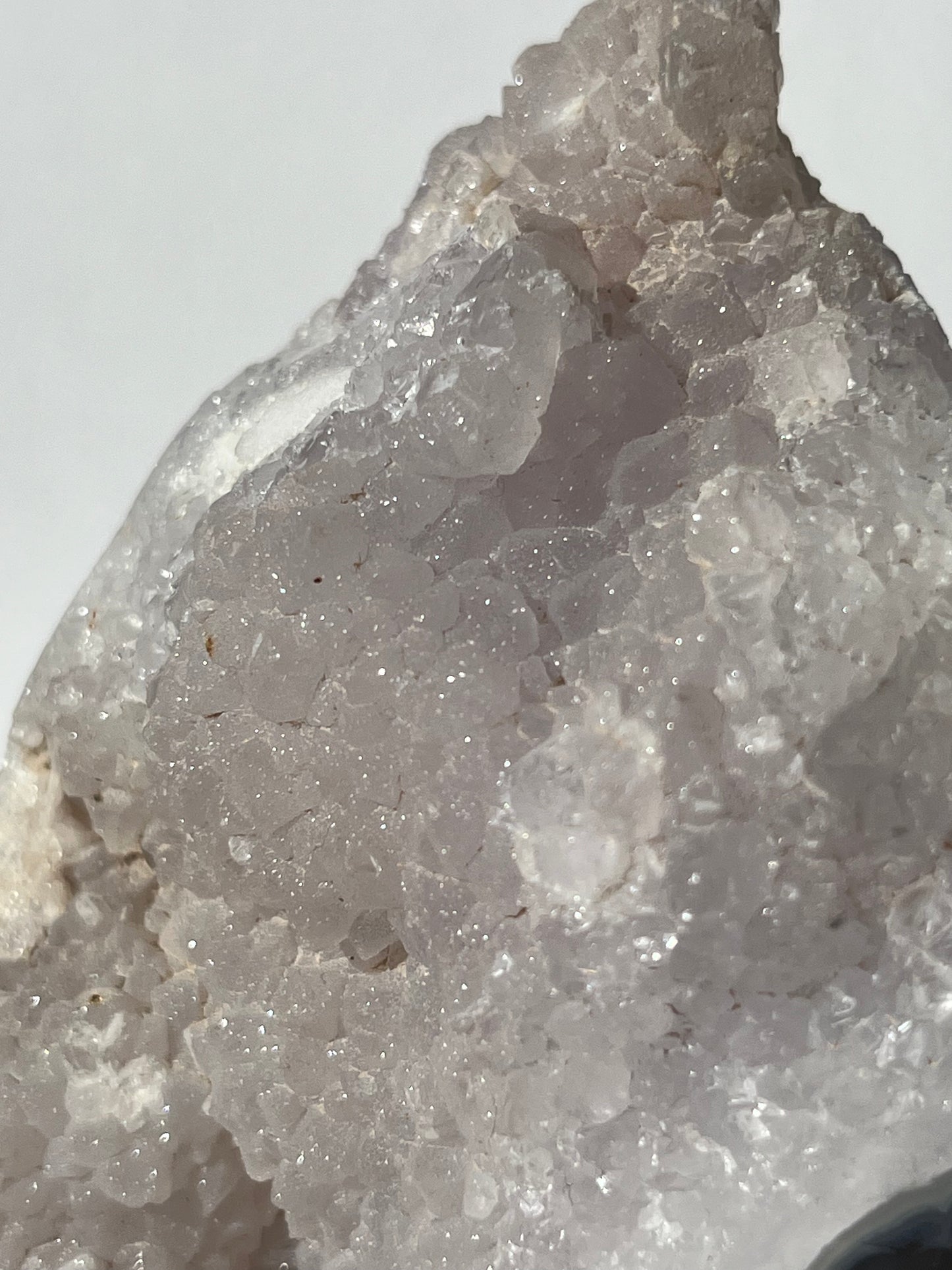 Sugar Druzy Orbicular Nebula Agate Freeform with Dendritic Inclusions A