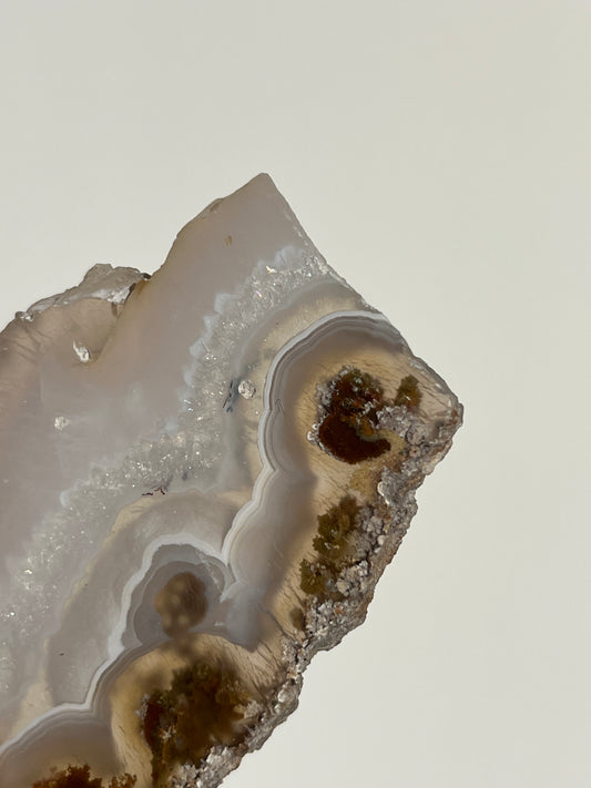 Nebula Agate with Scenic Moss and Dendritic Inclusions Slab G