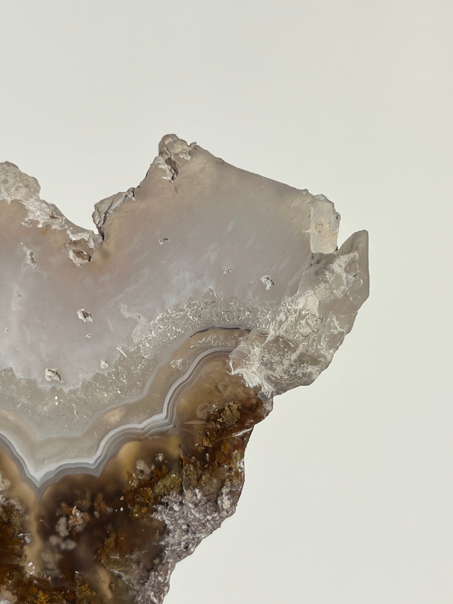 Nebula Agate with Scenic Moss and Dendritic Inclusions Slab J