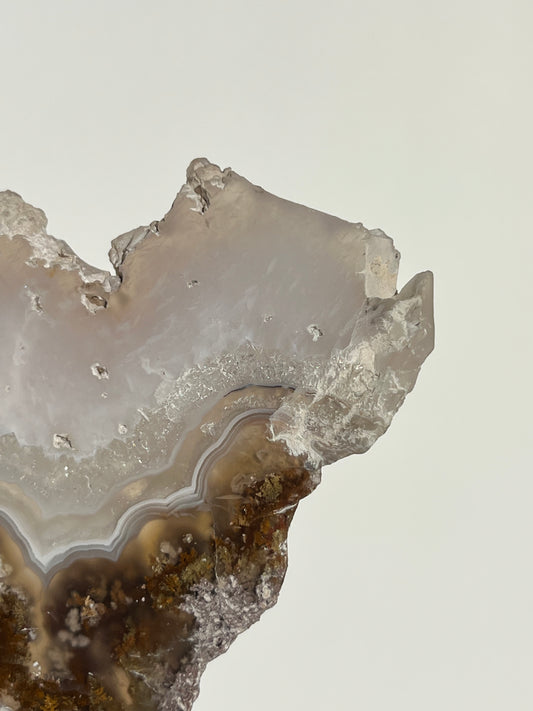 Nebula Agate with Scenic Moss and Dendritic Inclusions Slab J