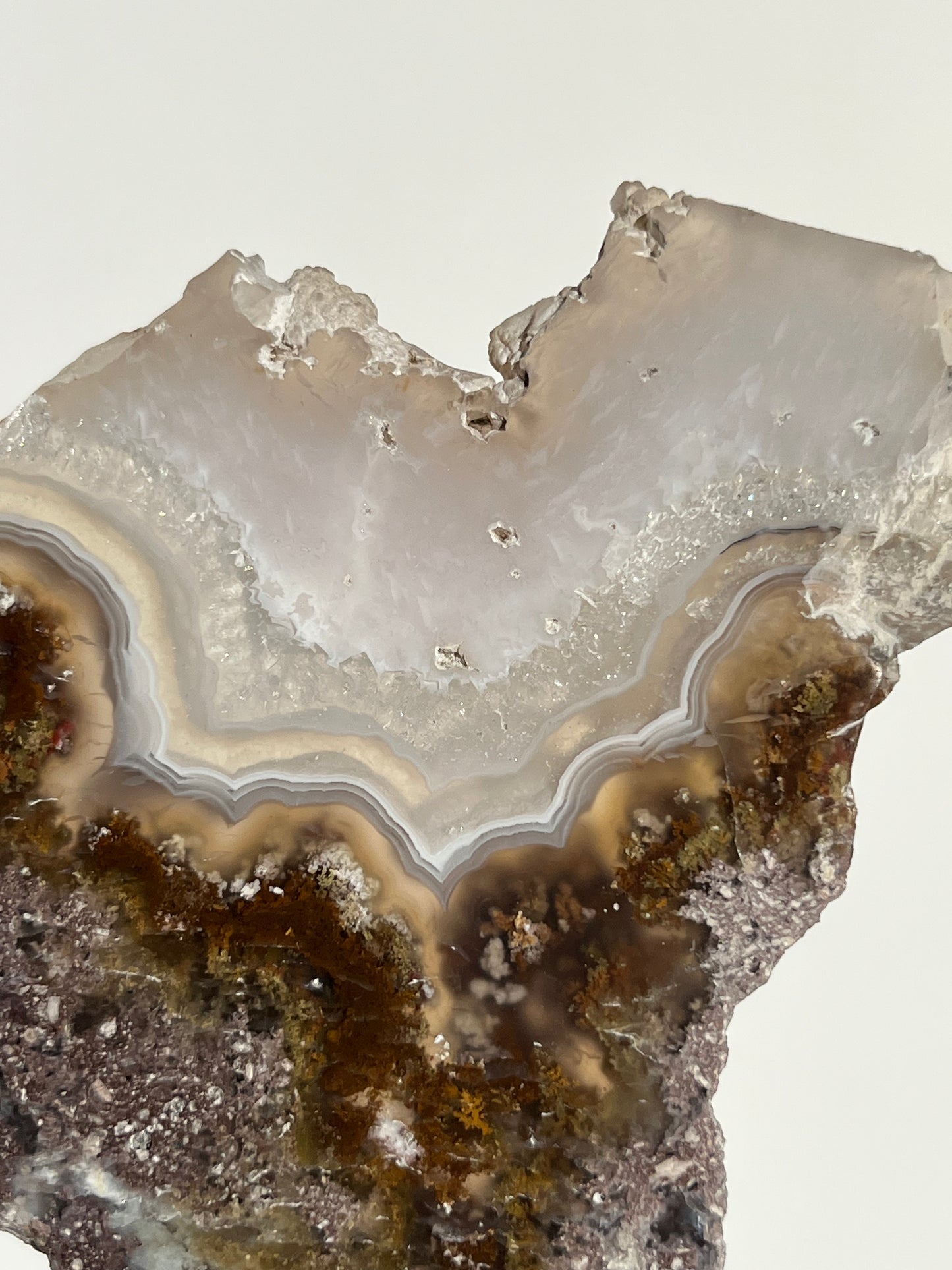 Nebula Agate with Scenic Moss and Dendritic Inclusions Slab J
