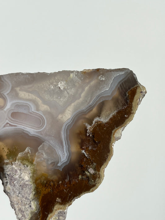 Nebula Agate with Scenic Moss and Dendritic Inclusions Slab N