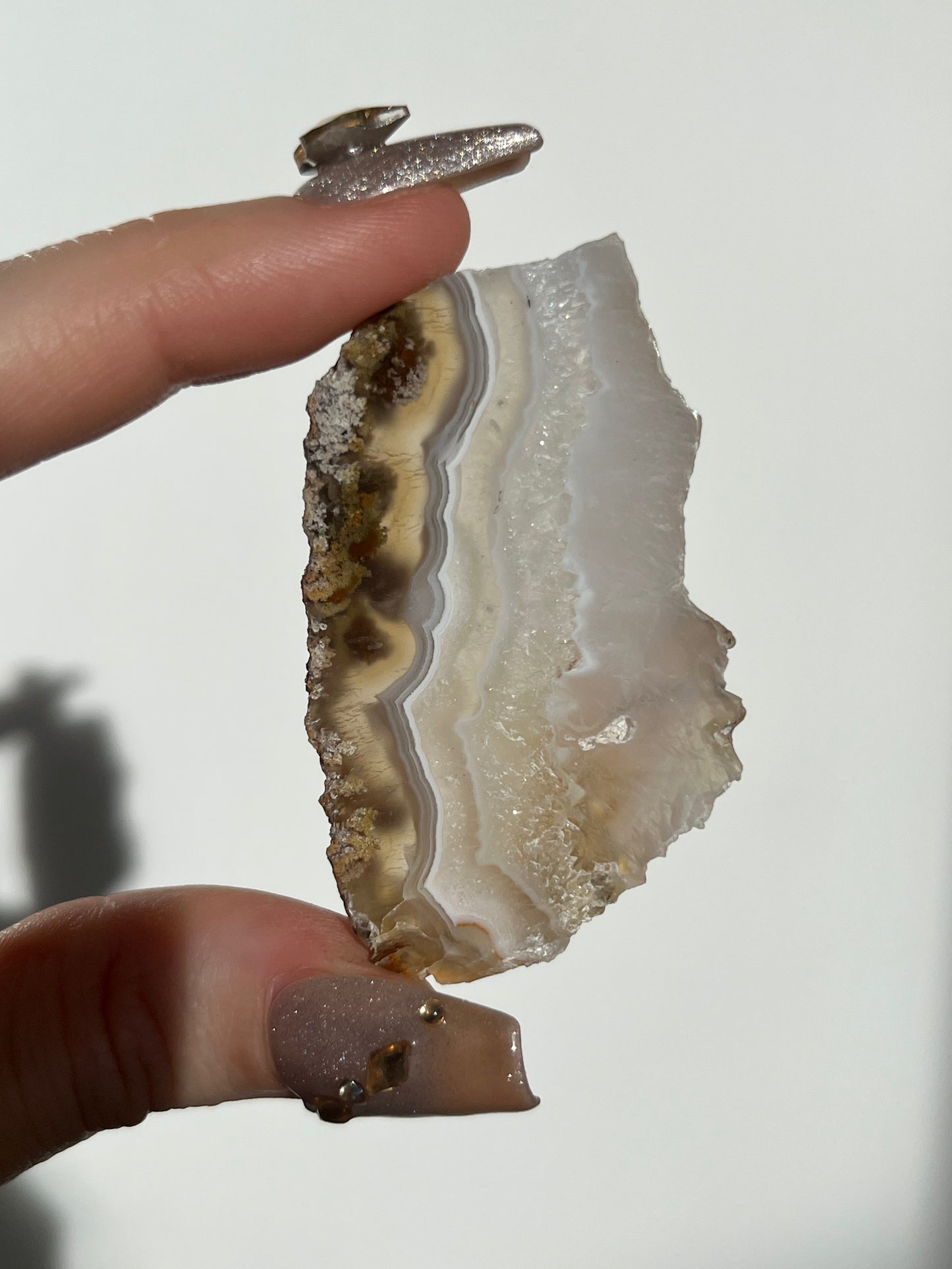 Nebula Agate with Scenic Moss Slab O