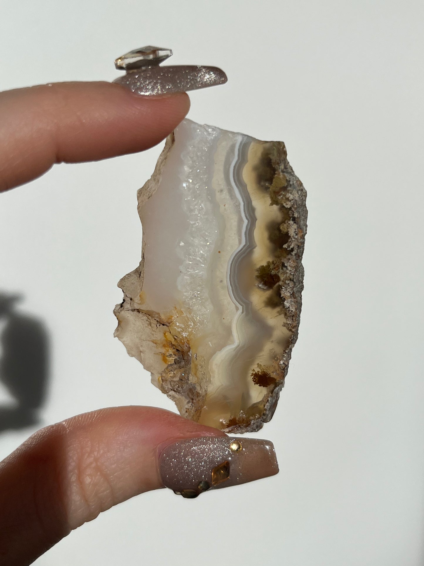 Nebula Agate with Scenic Moss Slab O