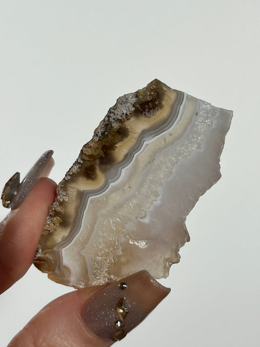 Nebula Agate with Scenic Moss Slab O