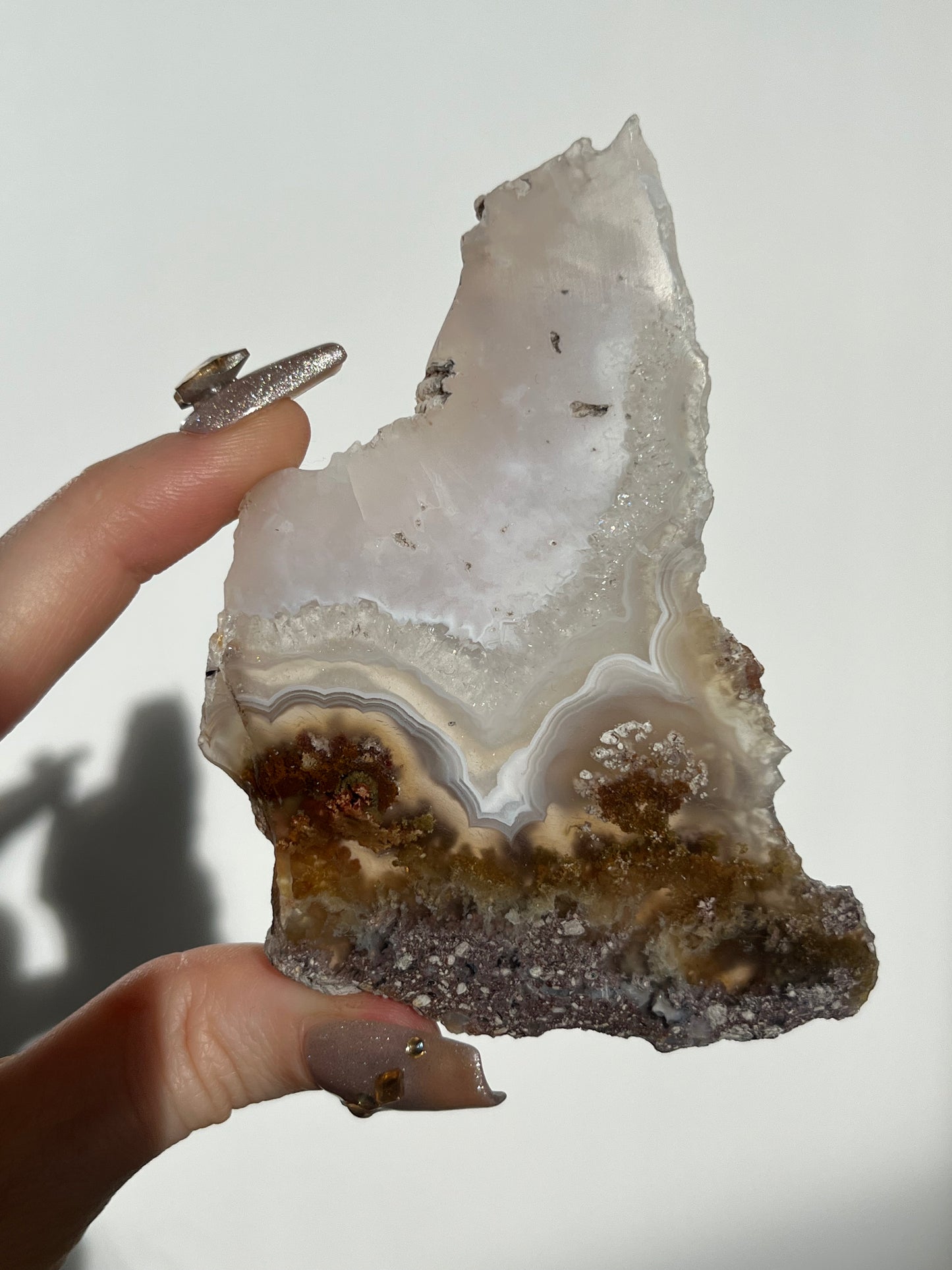 Nebula Agate with Scenic Moss Slab P