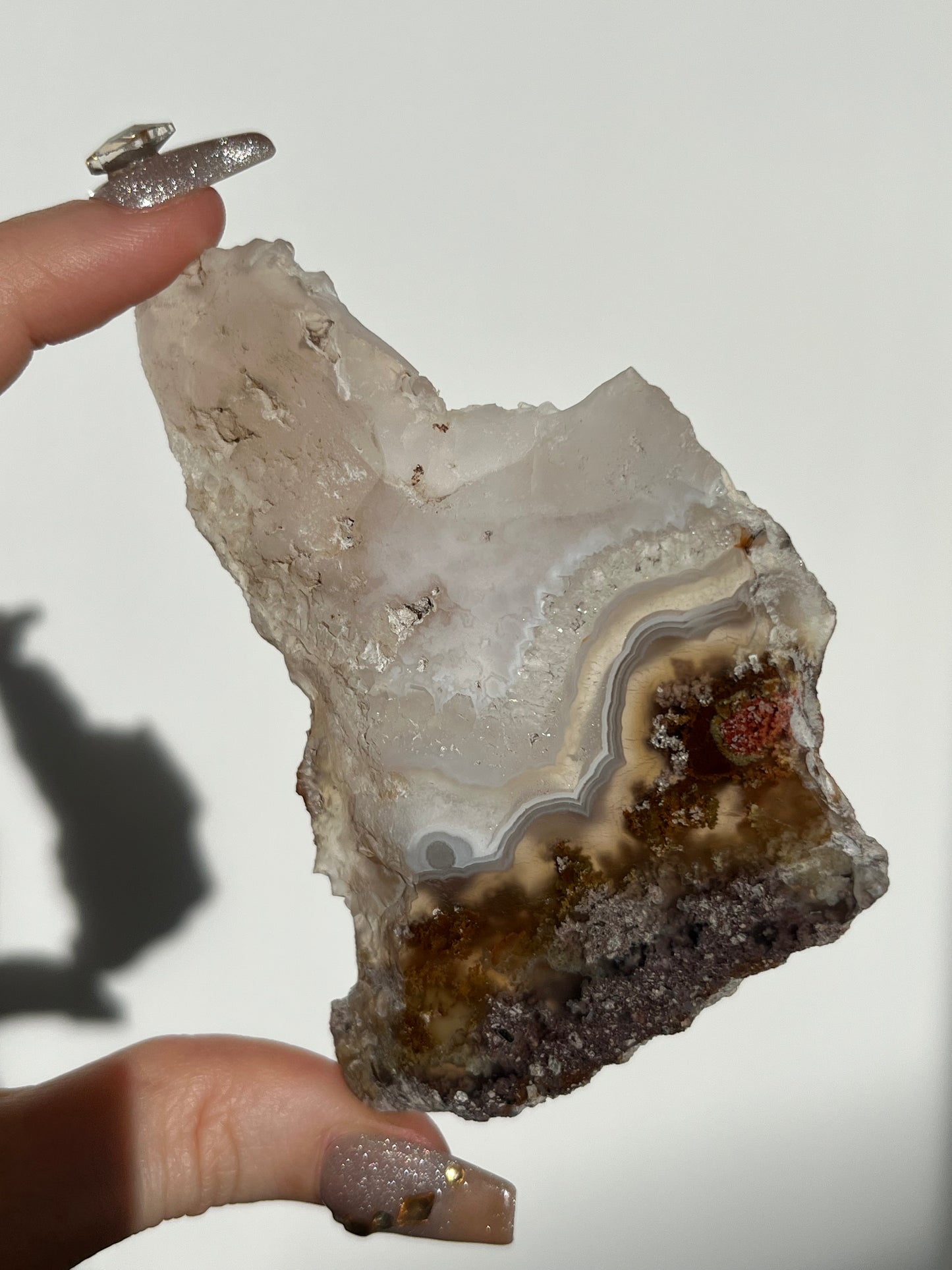 Nebula Agate with Scenic Moss Slab P