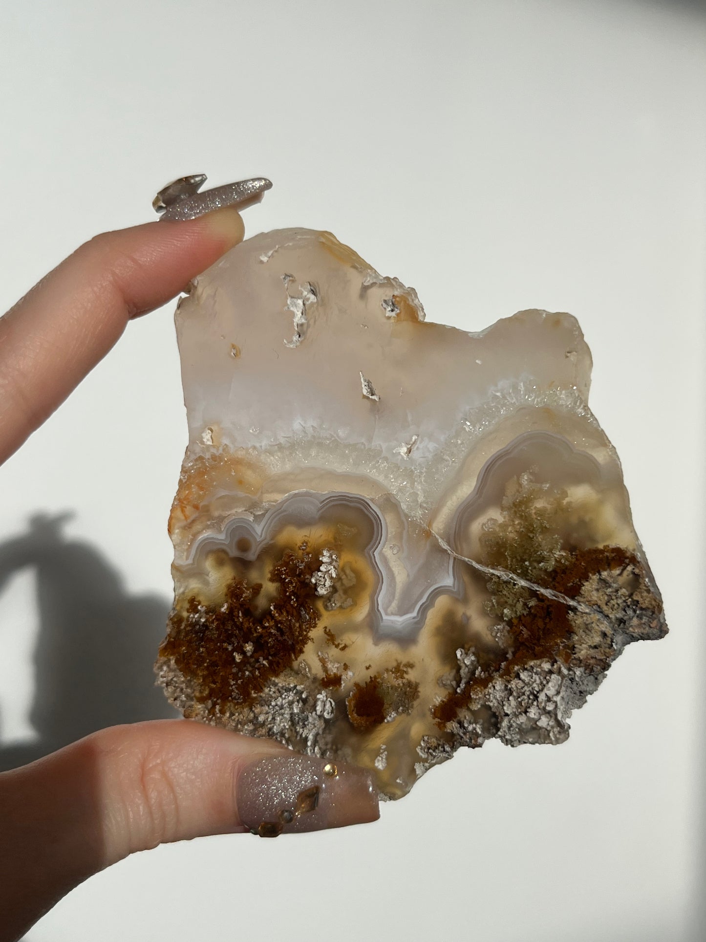 Nebula Agate with Scenic Moss Slab S