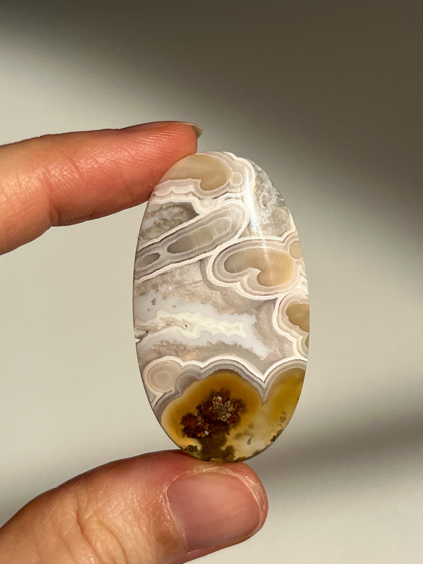 A Grade Nebula Agate w/Scenic Moss Cabochon (You Choose)