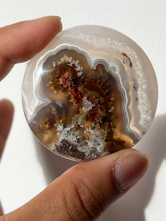 Nebula Agate Flat Stone (You Choose)