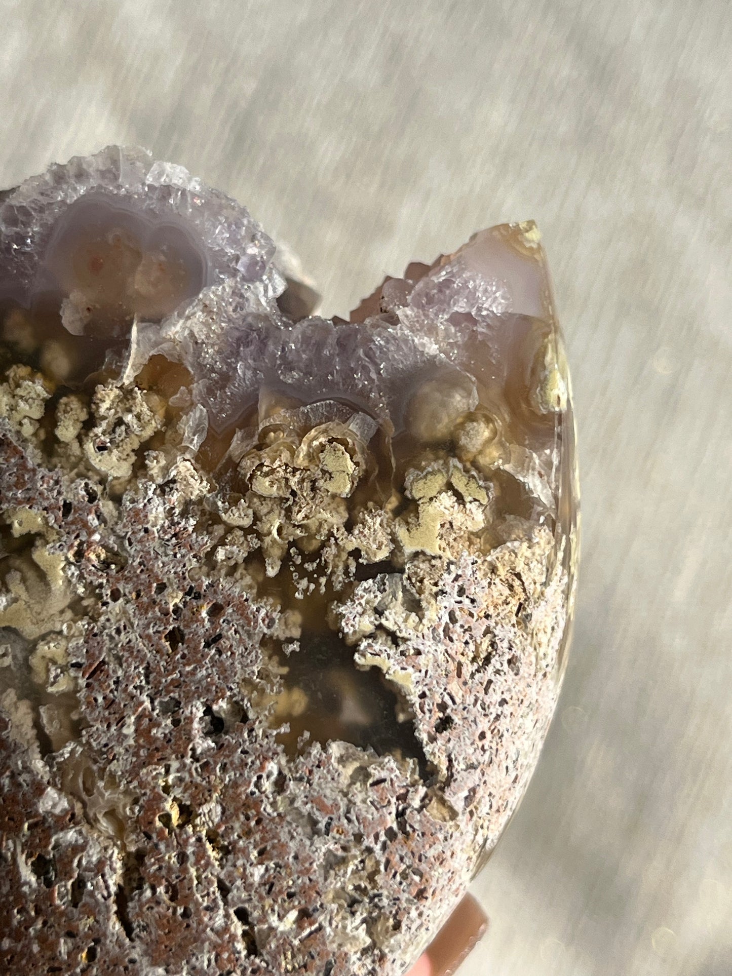 Nebula Agate, Stalactitic Chalcedony and Scenic Moss Standing Freeform E