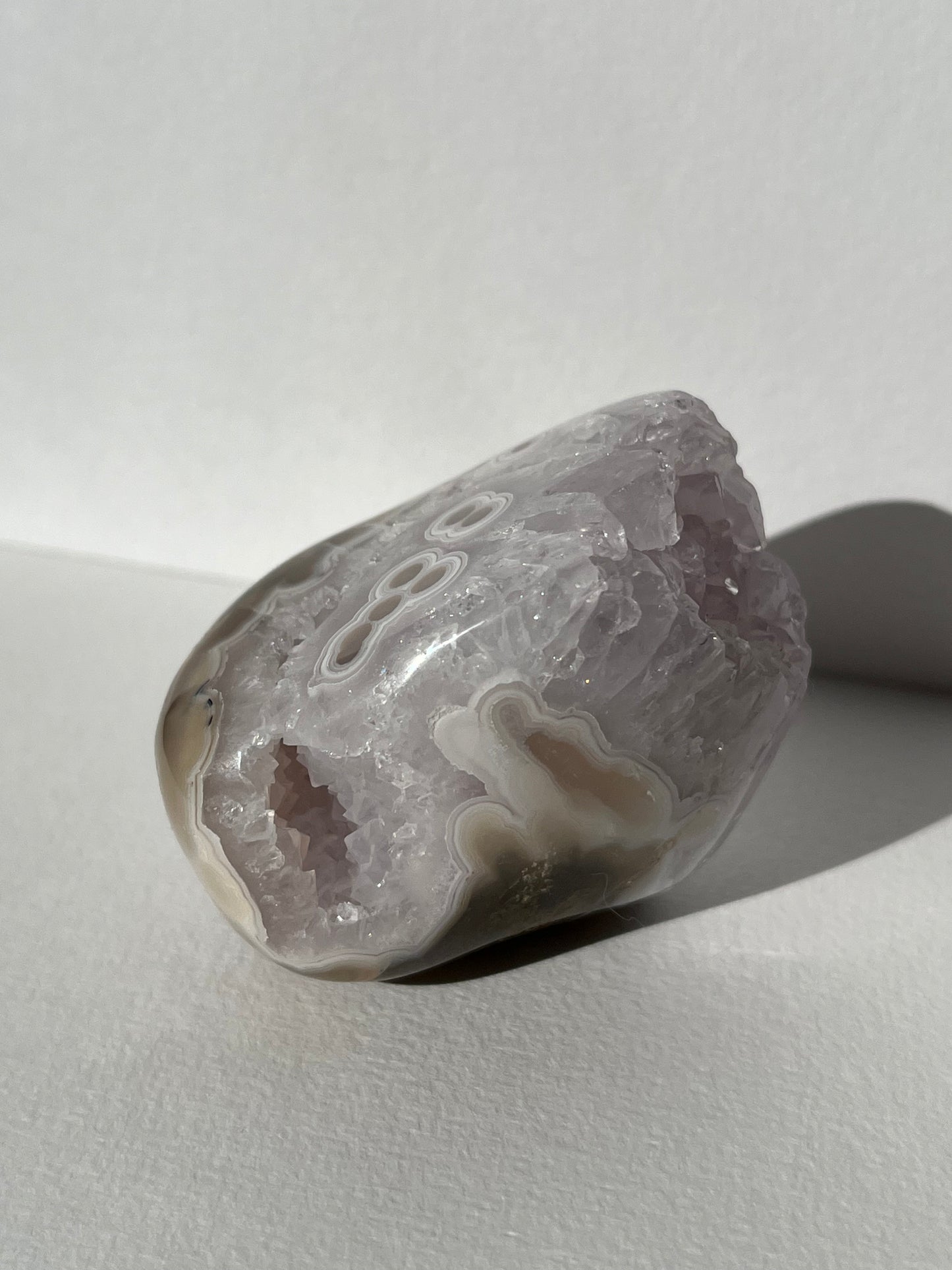 Nebula Agate with Amethyst Freeform C