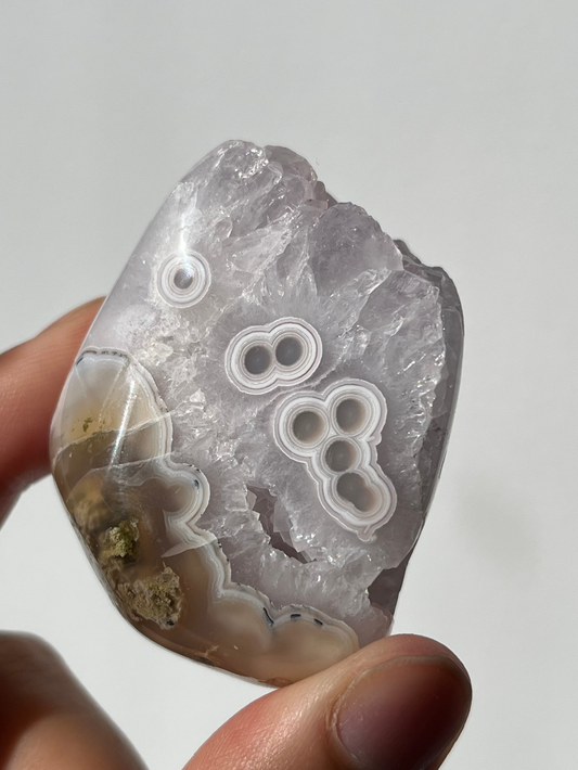 Nebula Agate with Amethyst Freeform C