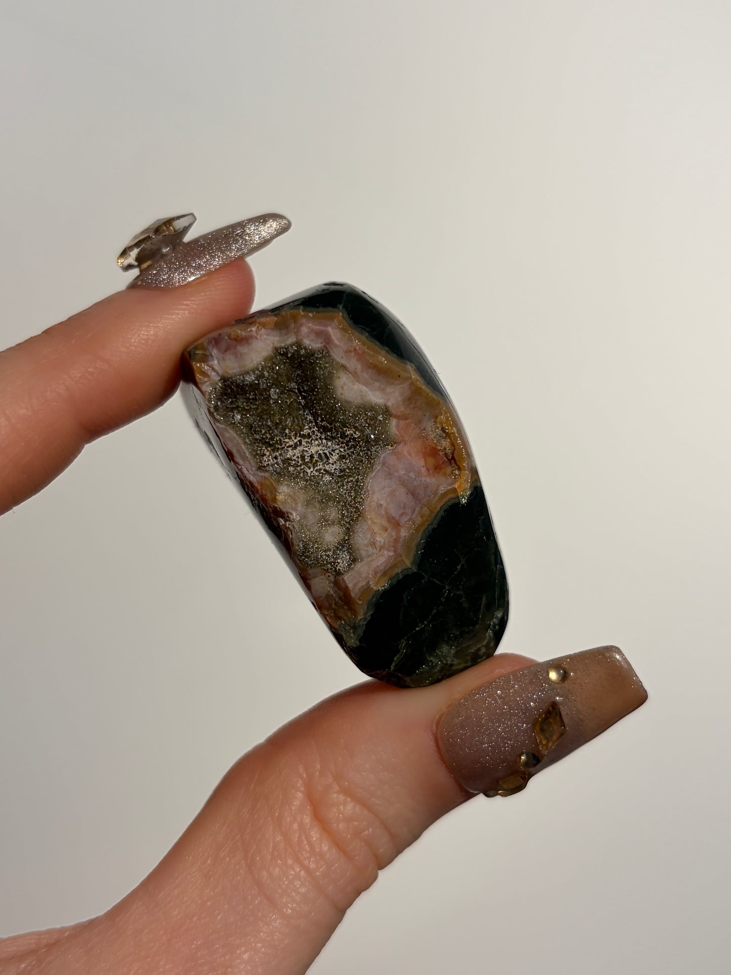 Pink Orbicular Jasper Miniature Freeform B