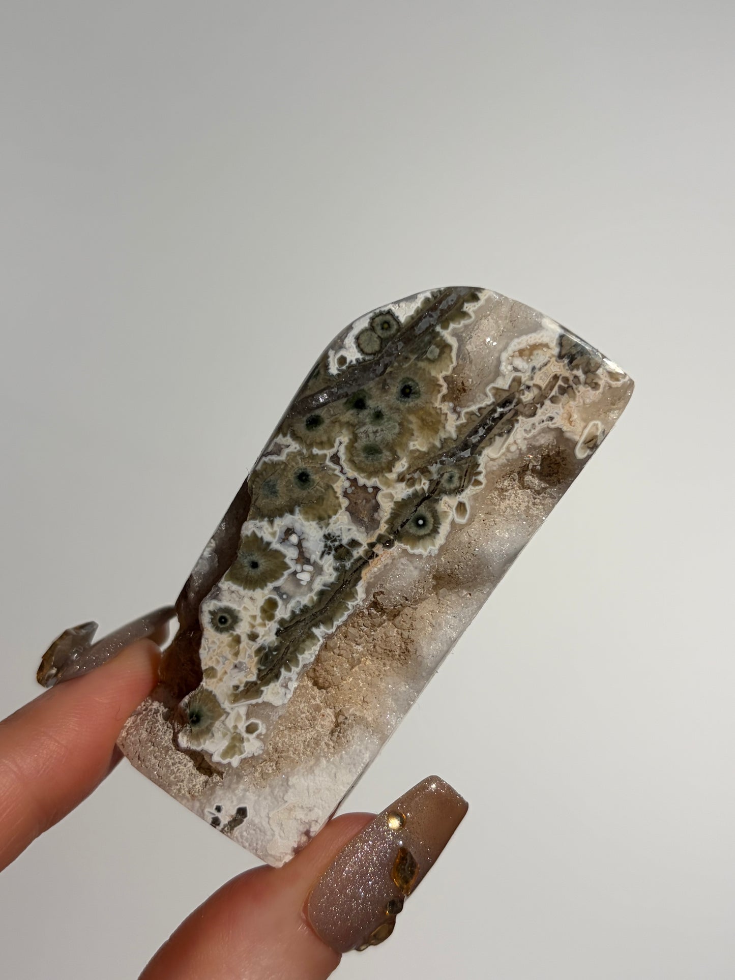 Druzy Orbicular Jasper Miniature Freeform F