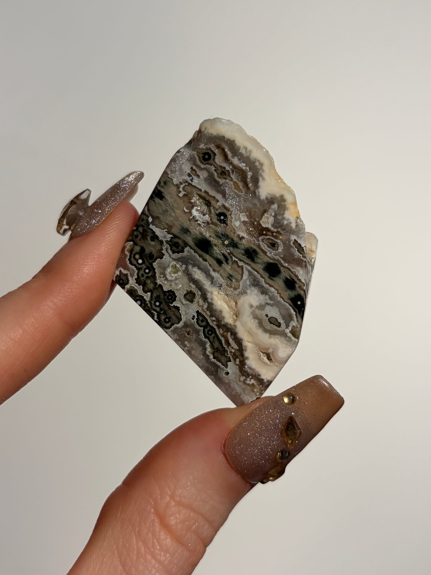 Druzy Orbicular Jasper Miniature Freeform G
