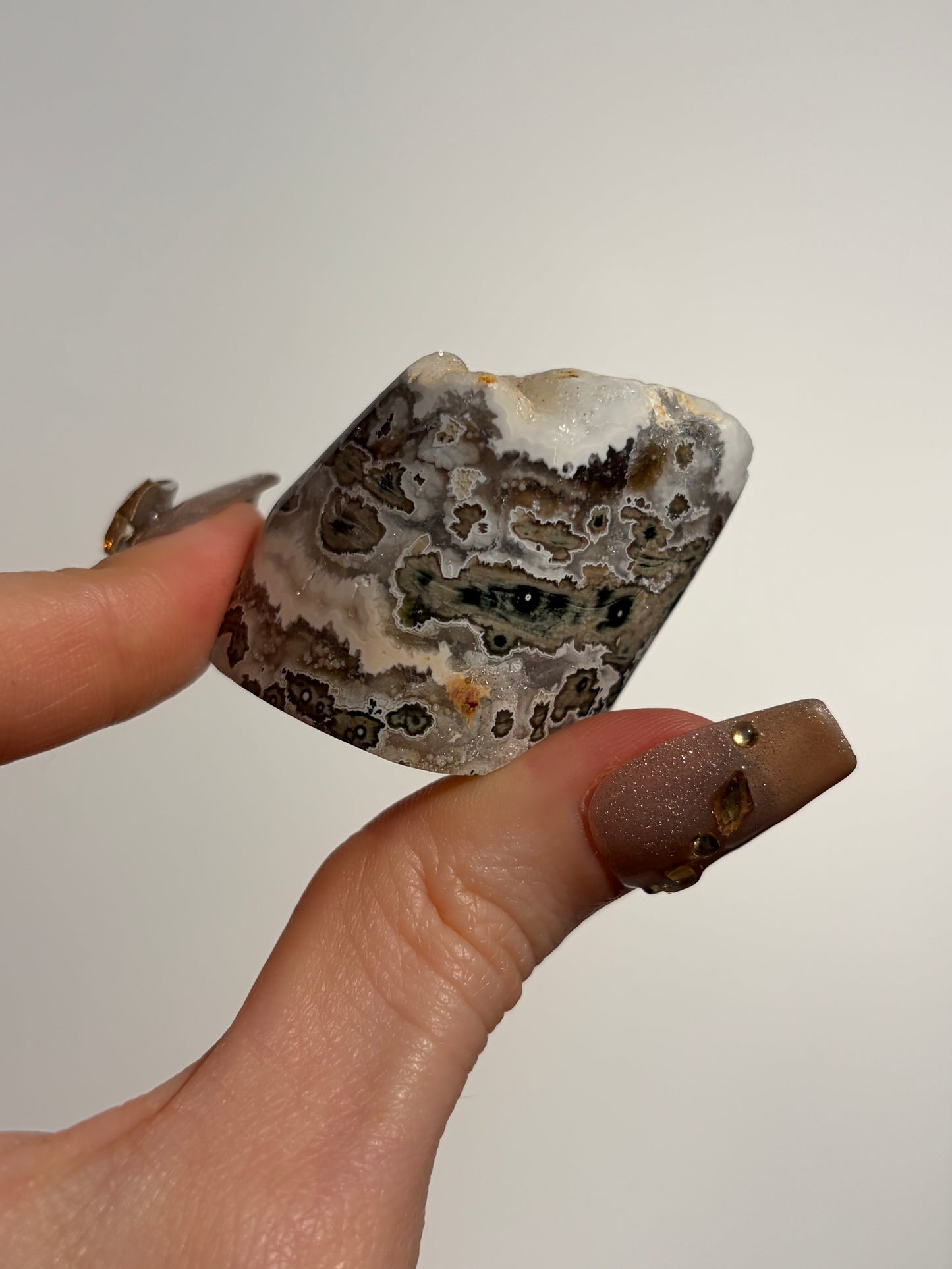 Druzy Orbicular Jasper Miniature Freeform G