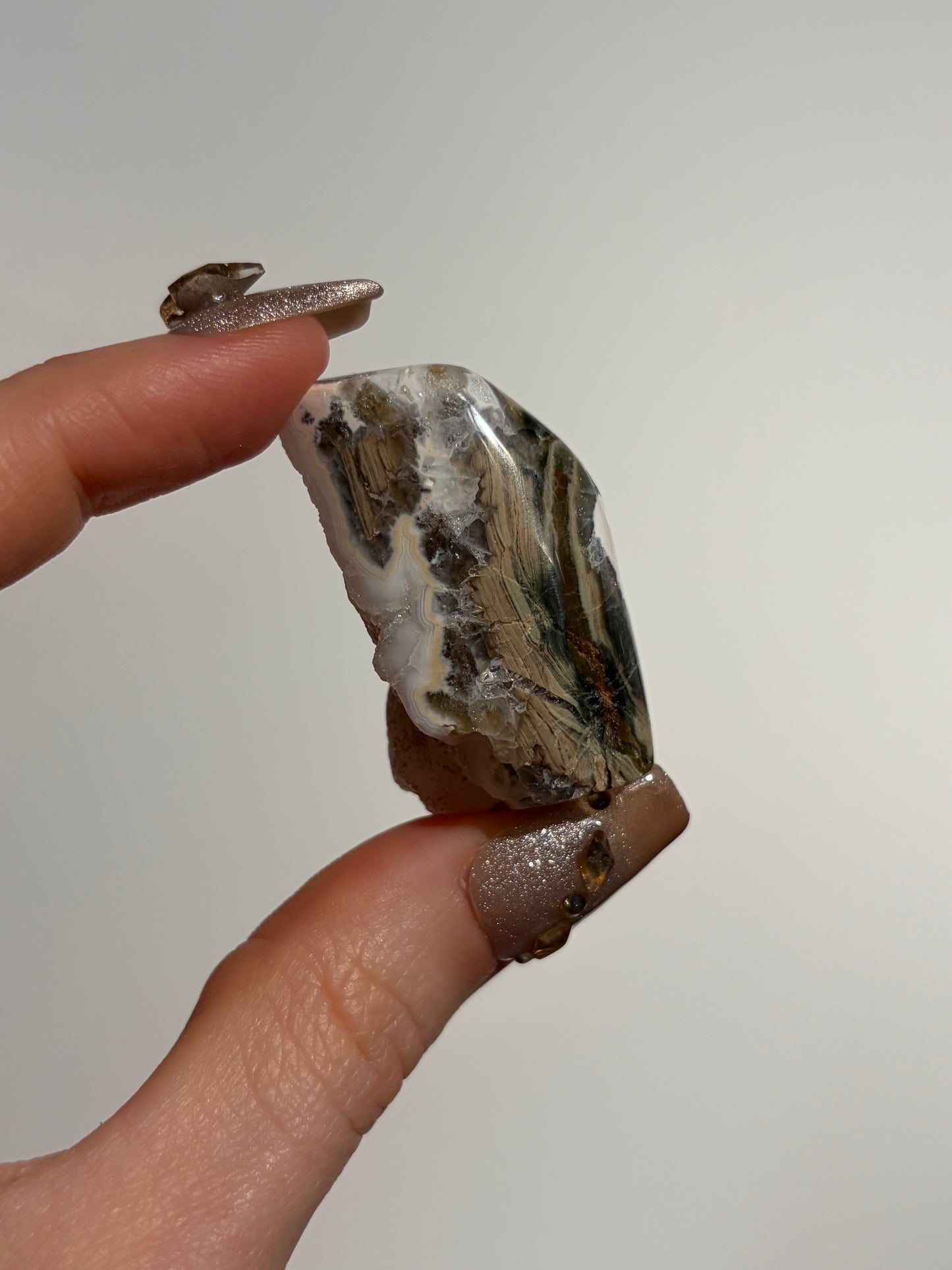 Druzy Orbicular Jasper Miniature Freeform H
