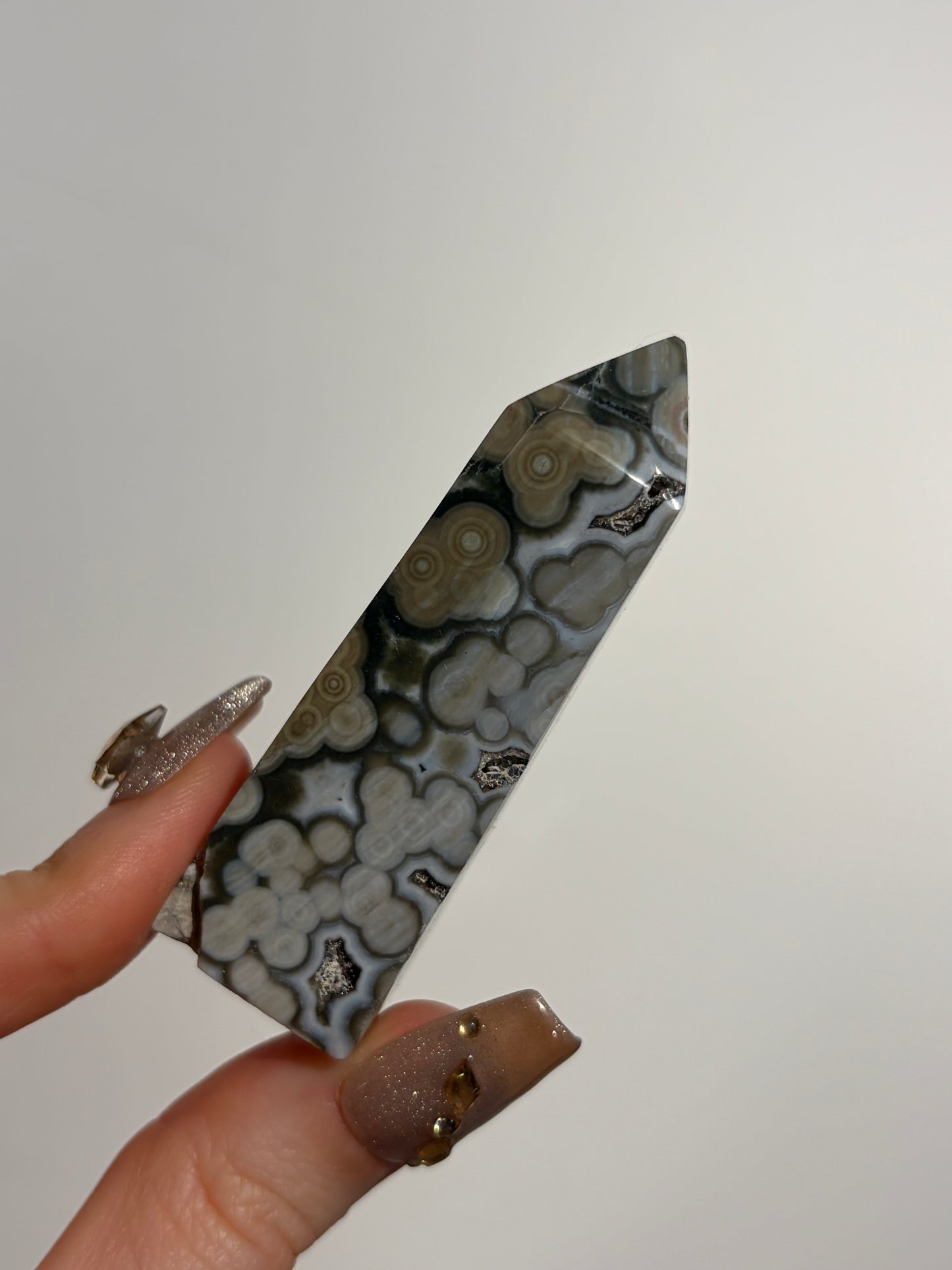 Green Orbicular Jasper Tower (Perfectly Imperfect)