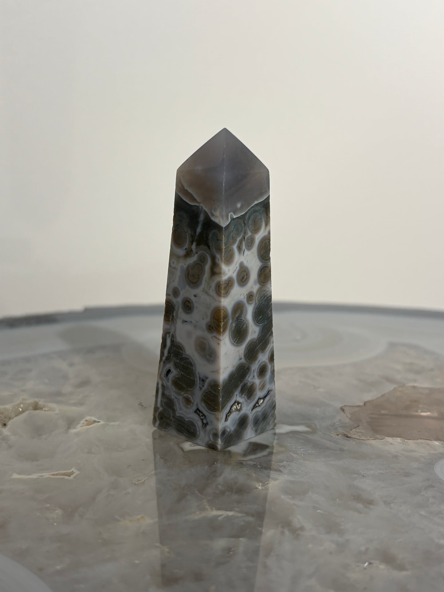Blue Orbicular Jasper Tower A
