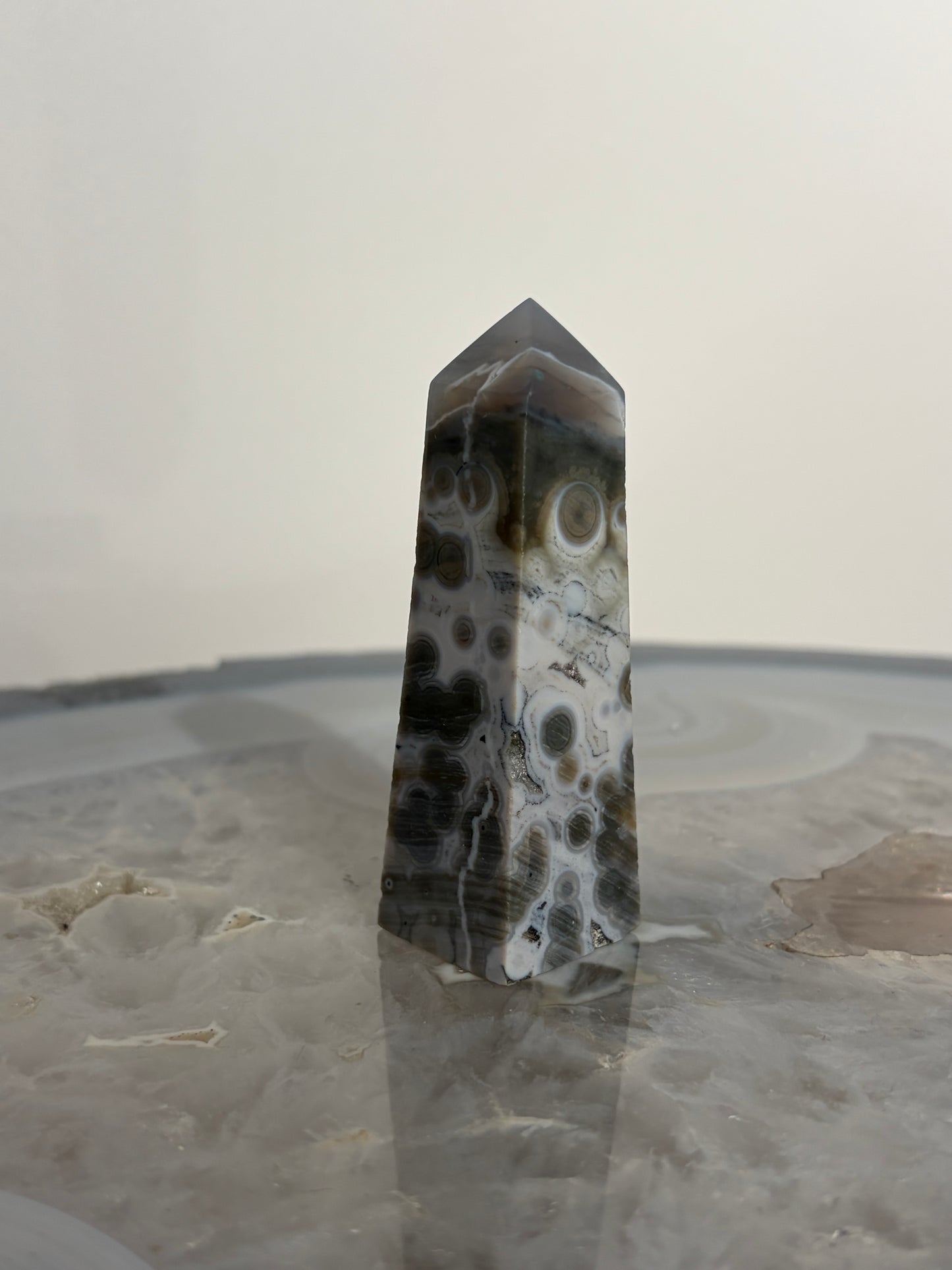 Blue Orbicular Jasper Tower A