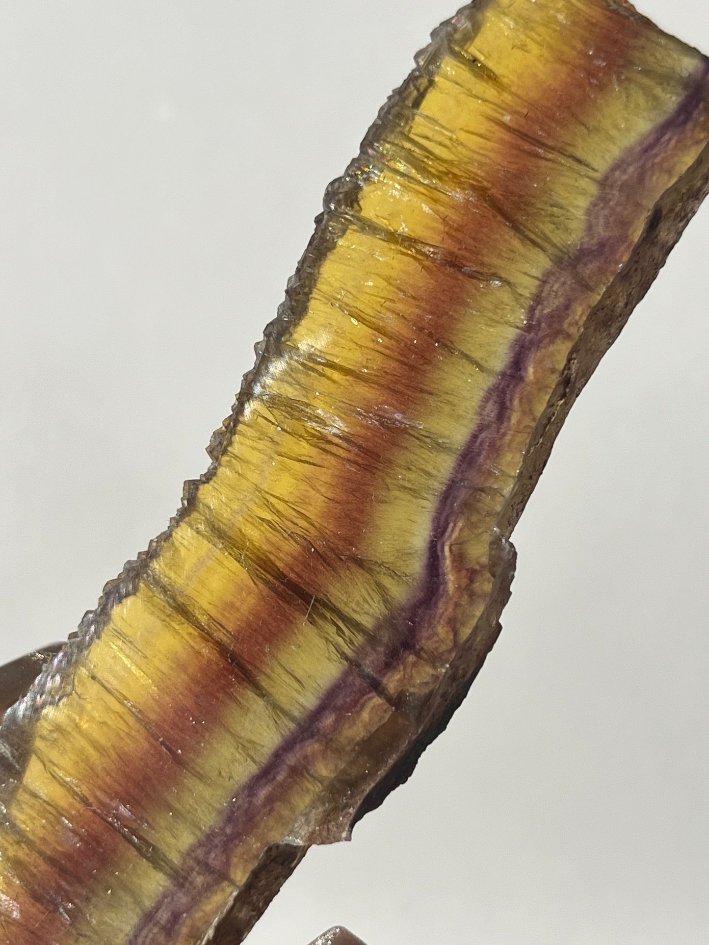 Yellow Okorusu Fluorite Slice