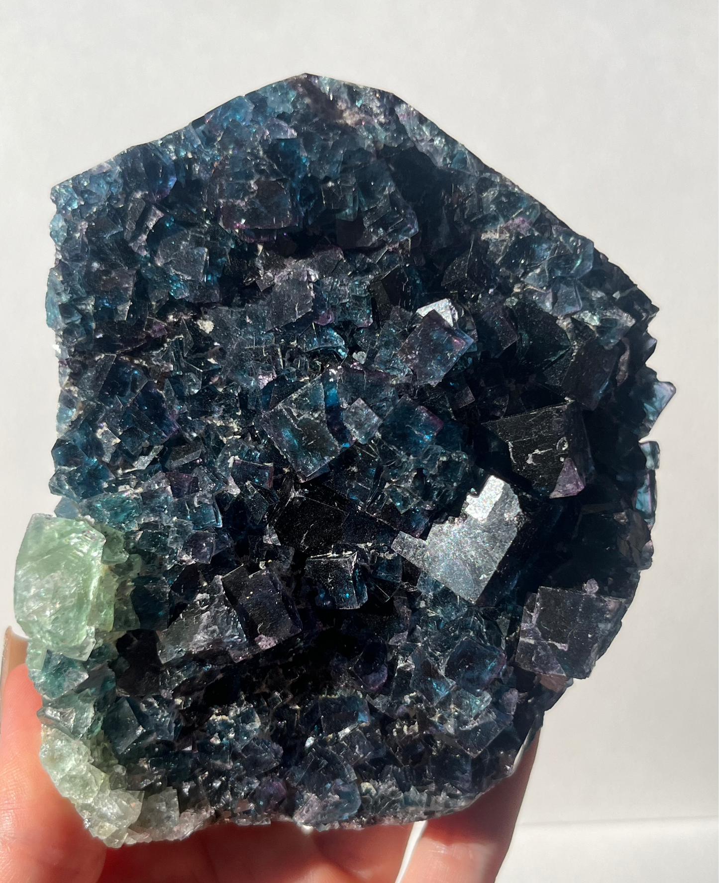 Okorusu Blue-Green Fluorite Specimen with Modified Cube Edges A (Collector's Choice)