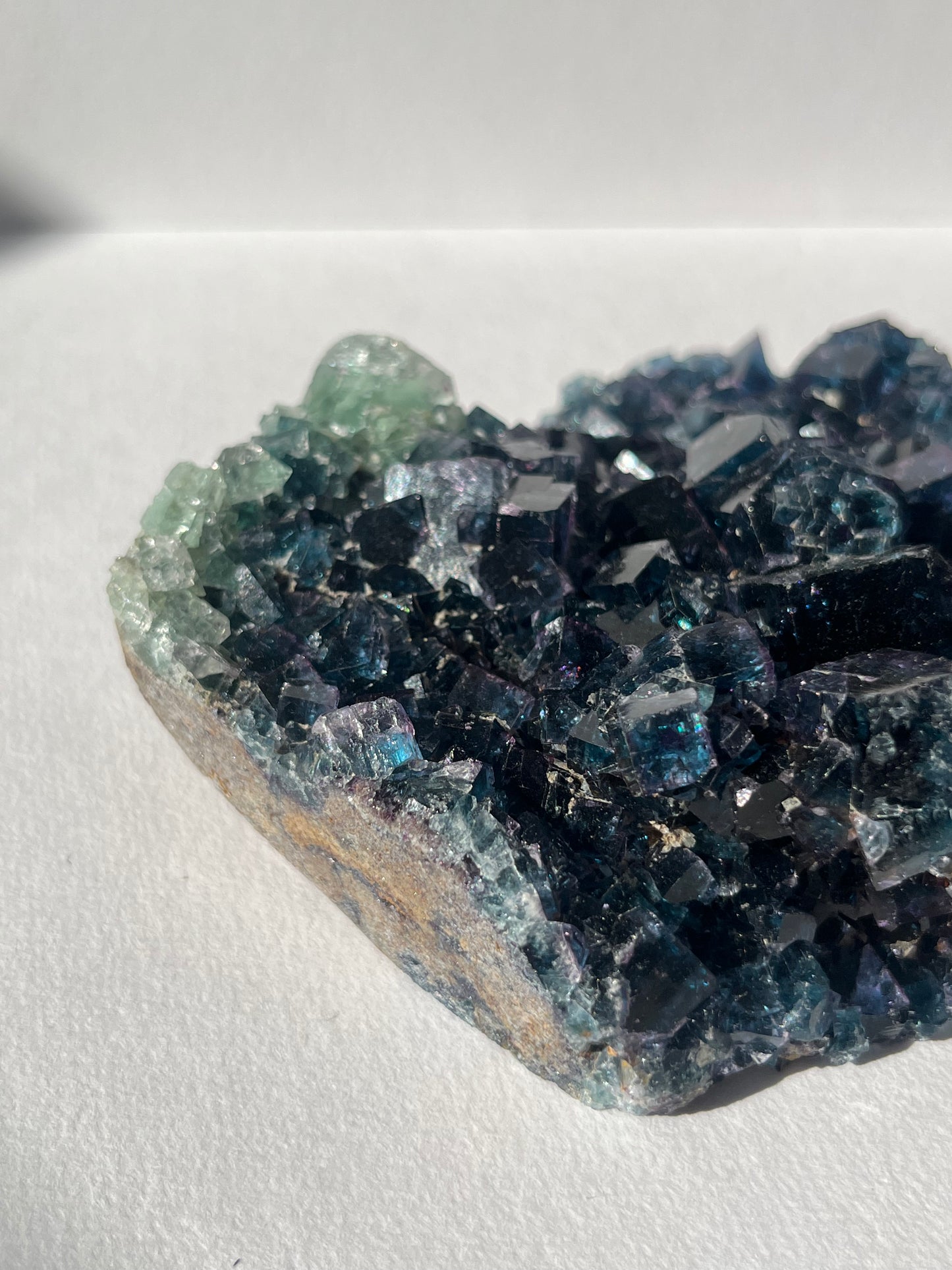 Okorusu Blue-Green Fluorite Specimen with Modified Cube Edges A (Collector's Choice)