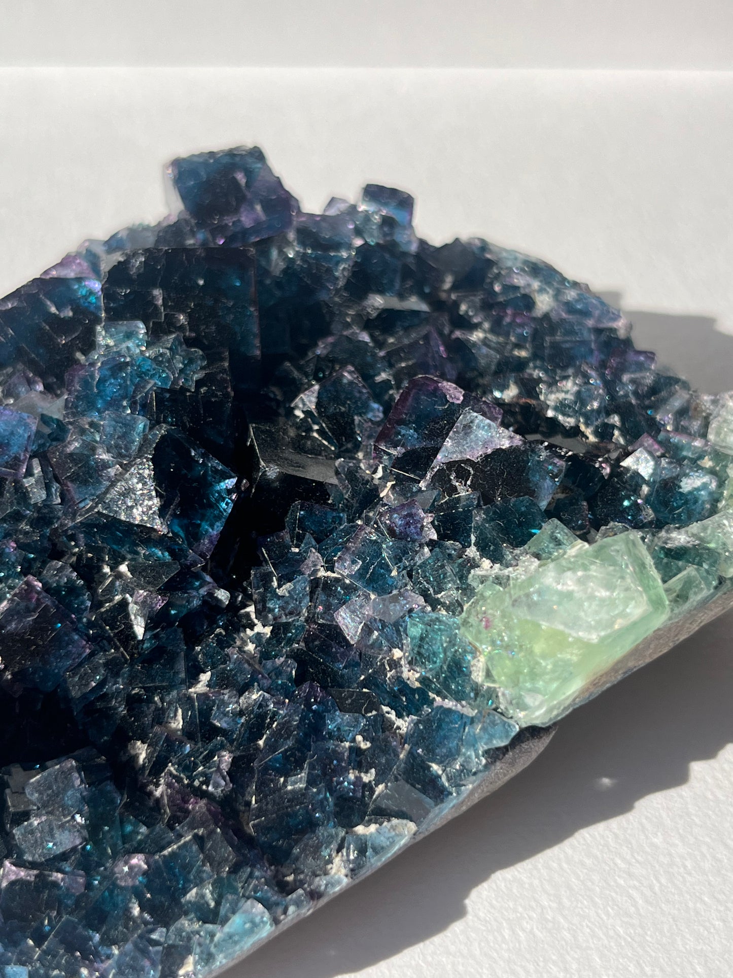 Okorusu Blue-Green Fluorite Specimen with Modified Cube Edges A (Collector's Choice)