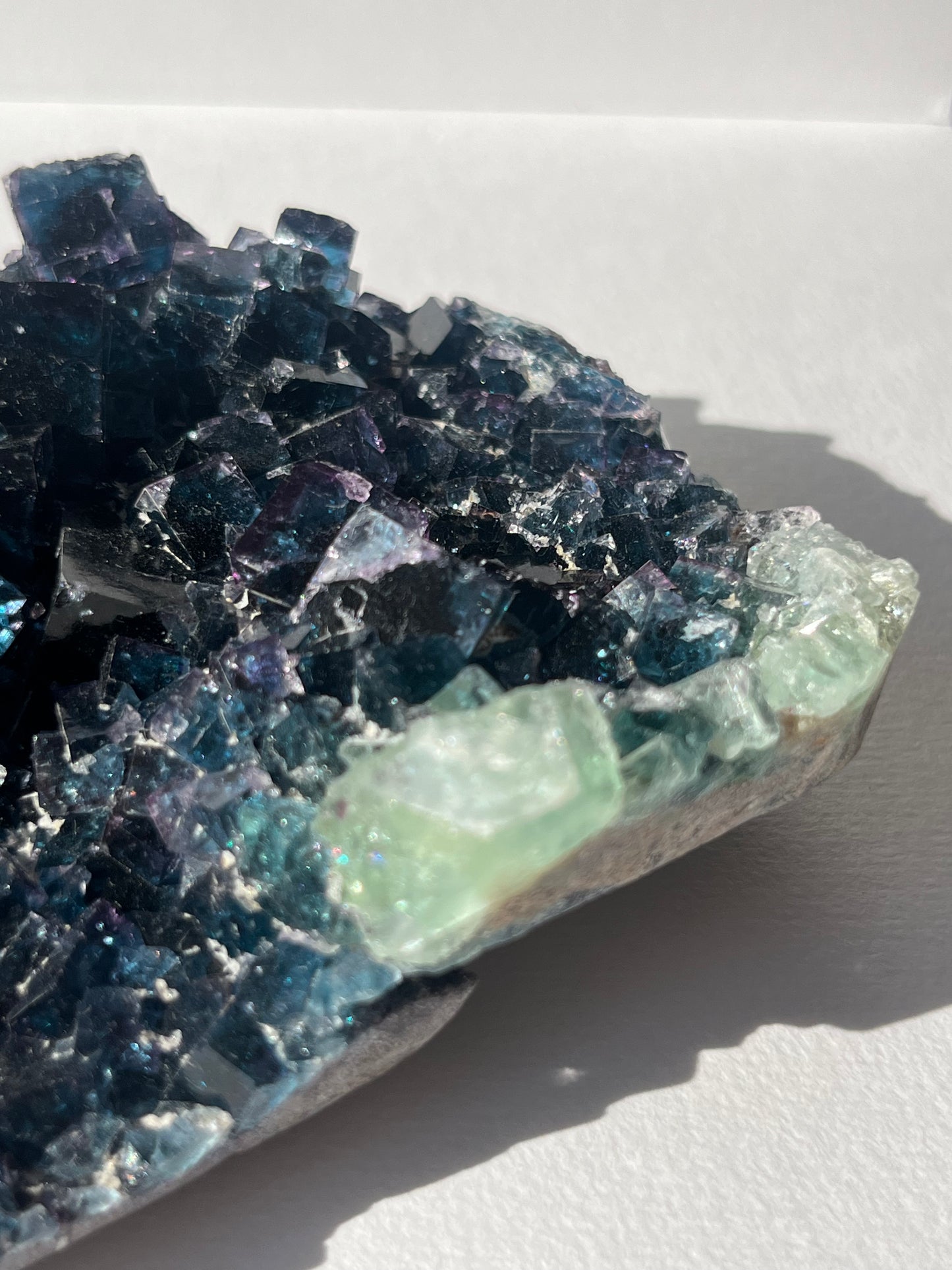 Okorusu Blue-Green Fluorite Specimen with Modified Cube Edges A (Collector's Choice)
